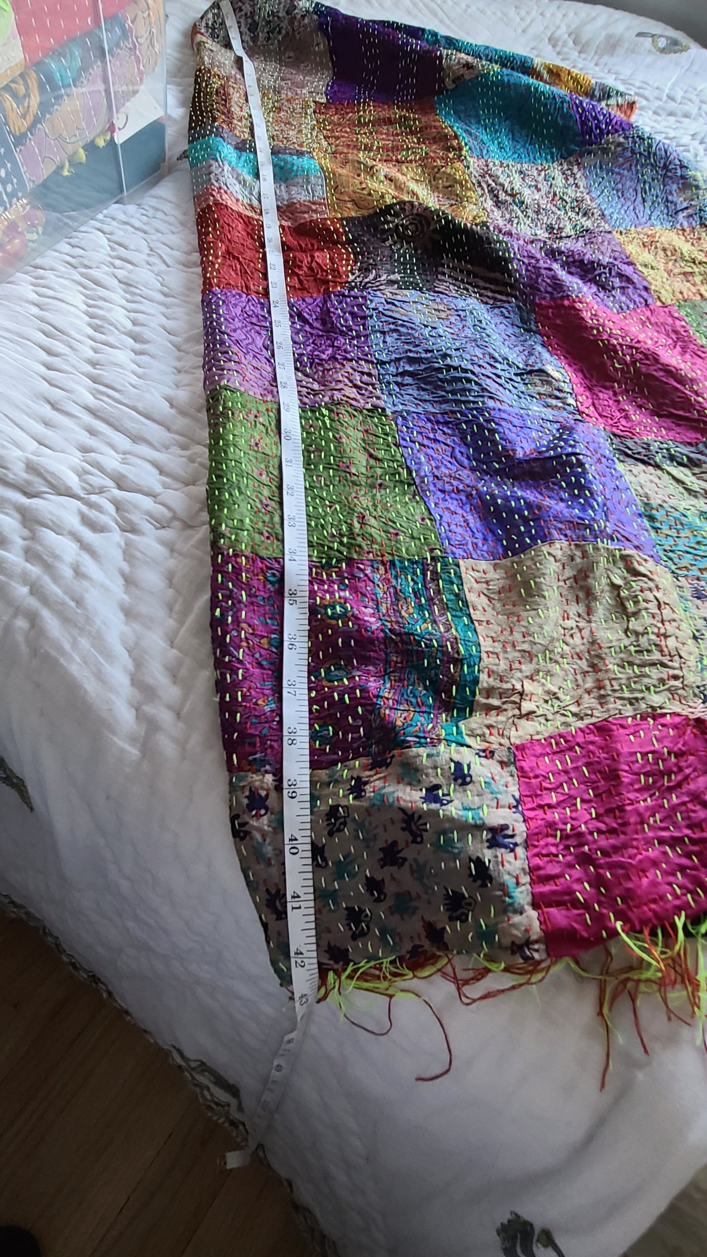 Aparajita Handmade Cotton Kantha Scarf -set of 2 - My Store