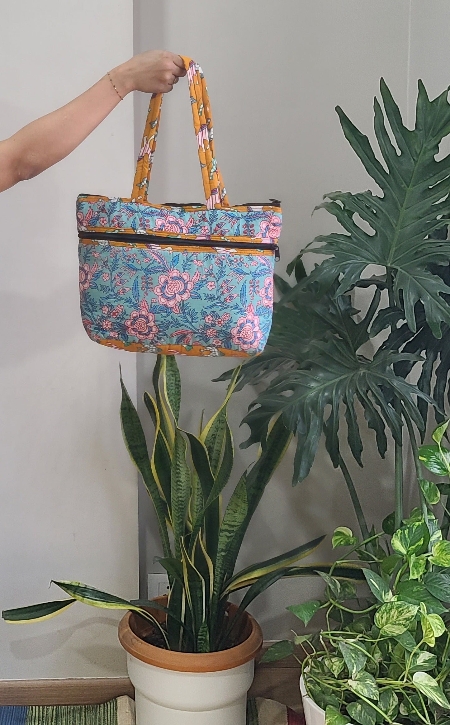Kalamkari quilted Bags - My Store