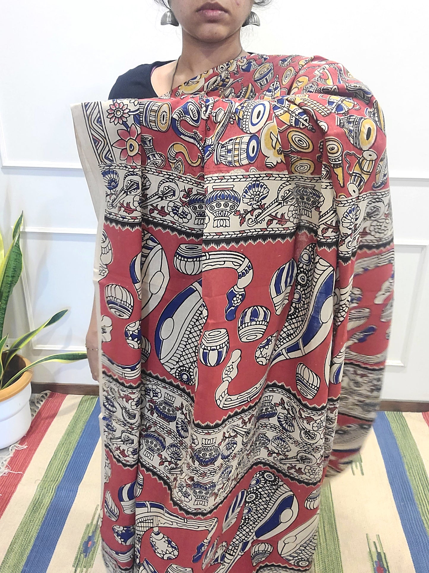 Kalamkari hand Printed pure Cotton Saaree