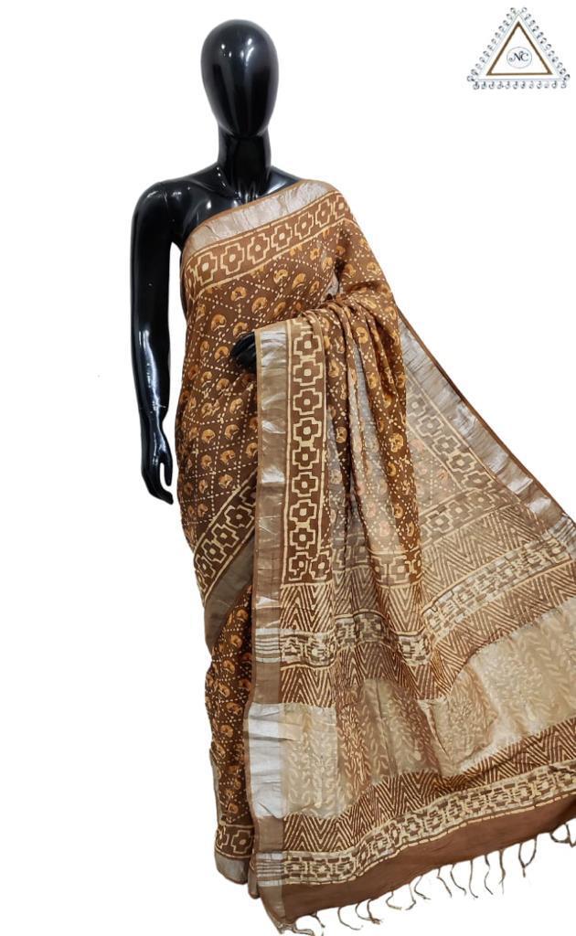 Cotton Linen Saaree