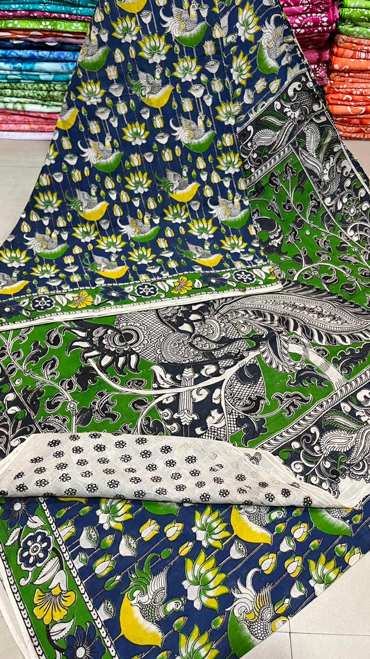 Kalamkari hand Printed pure Cotton Saaree