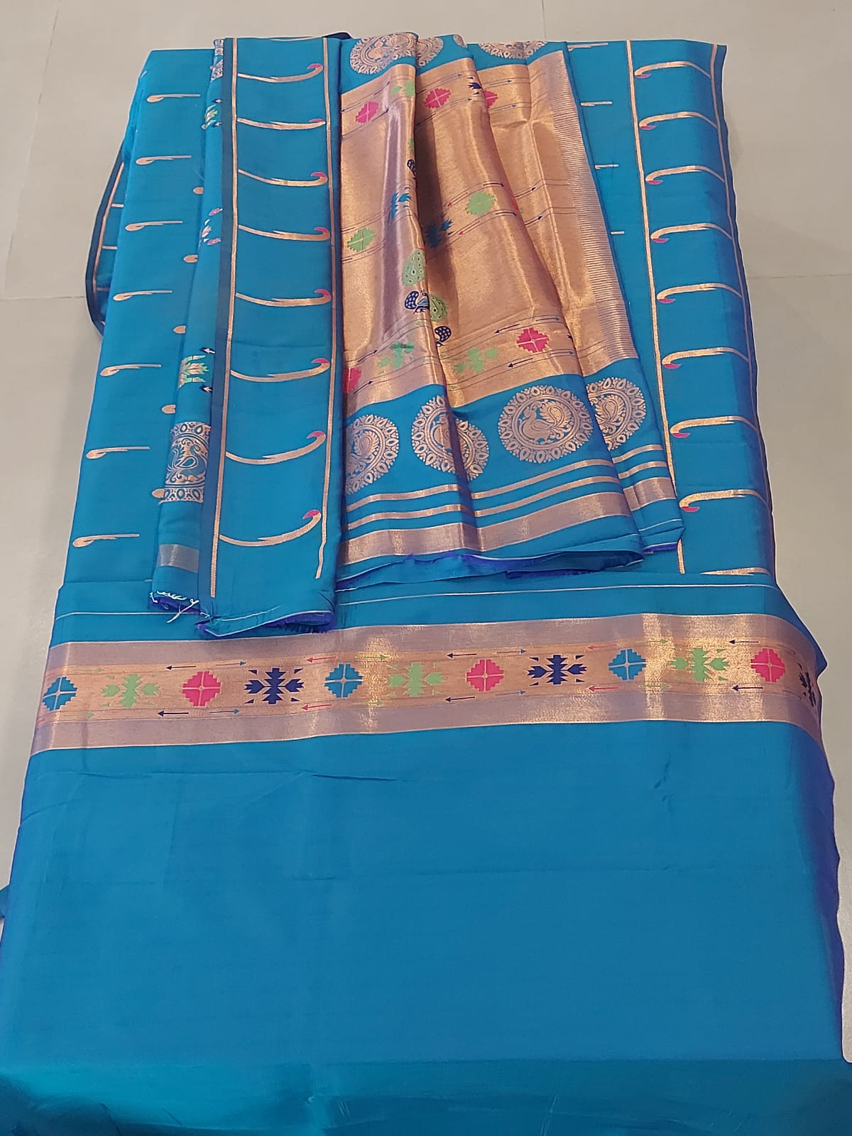 Semi Silk Paithani Sarees