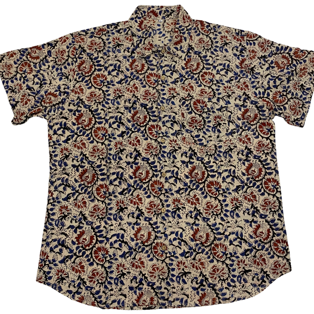 Block Printed Cotton Men's Shirt