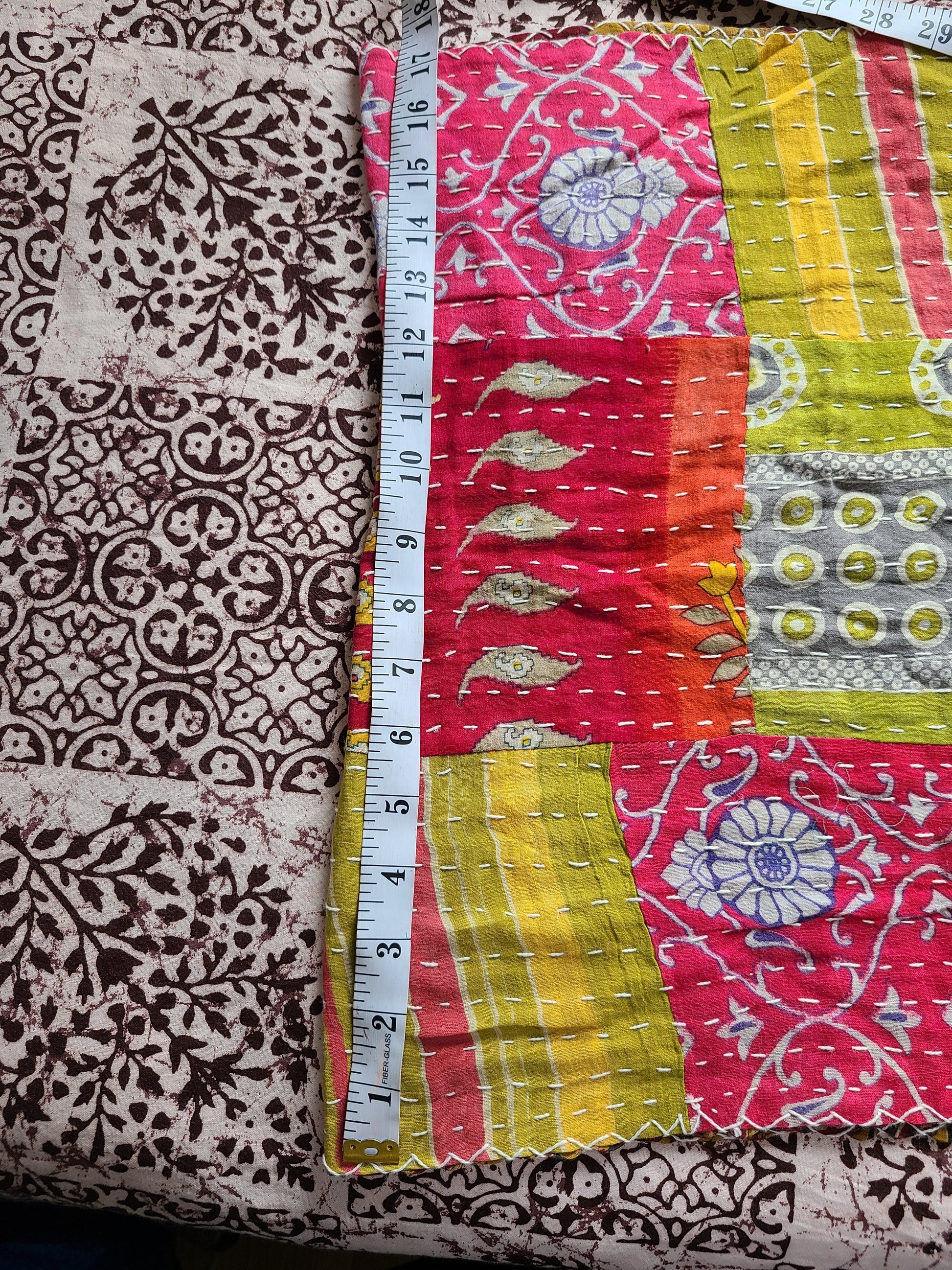 Aparajita Handmade Cotton Kantha Scarf -set of 2 - My Store