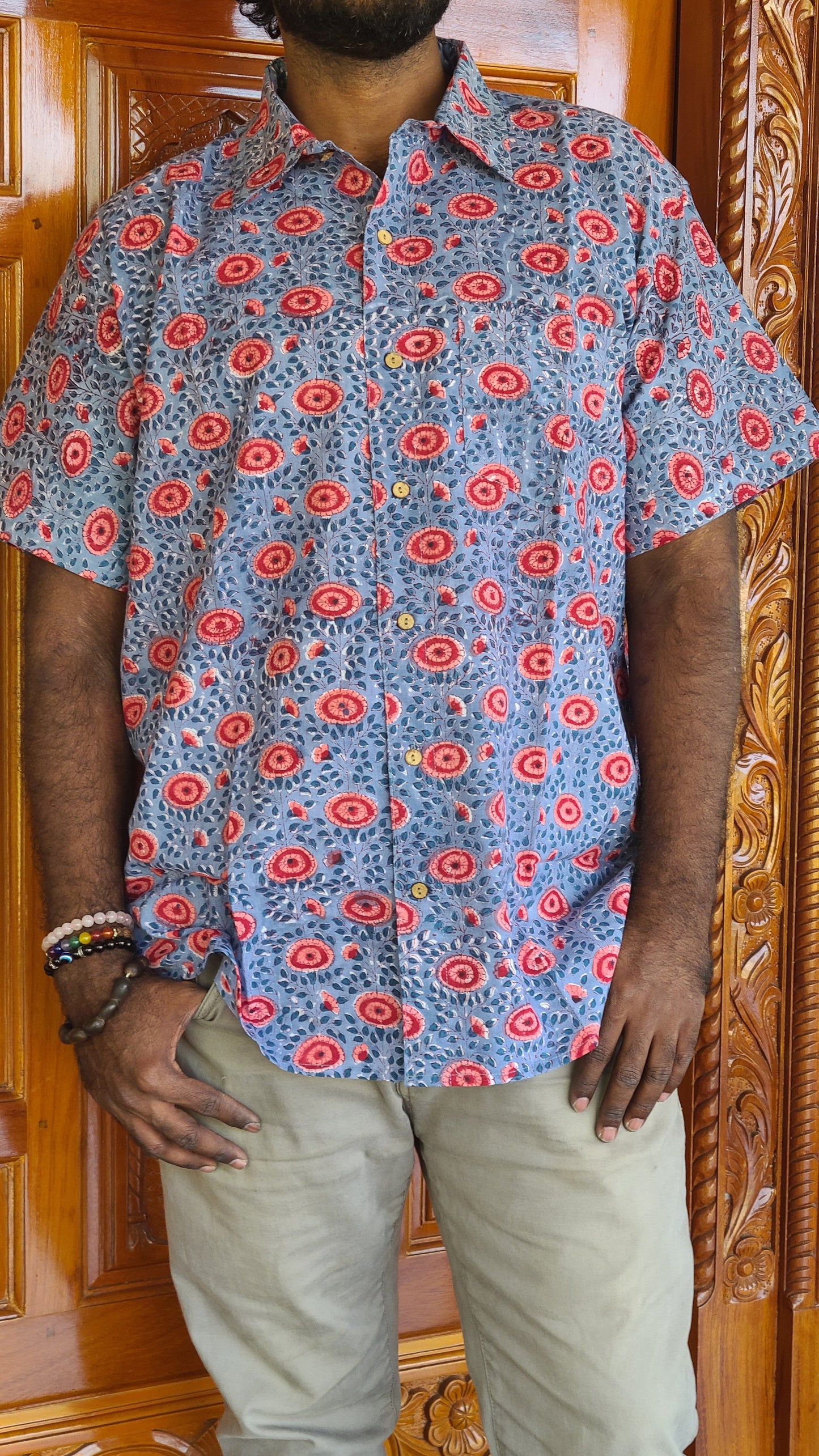 Block printed Cotton Men's Shirt - My Store