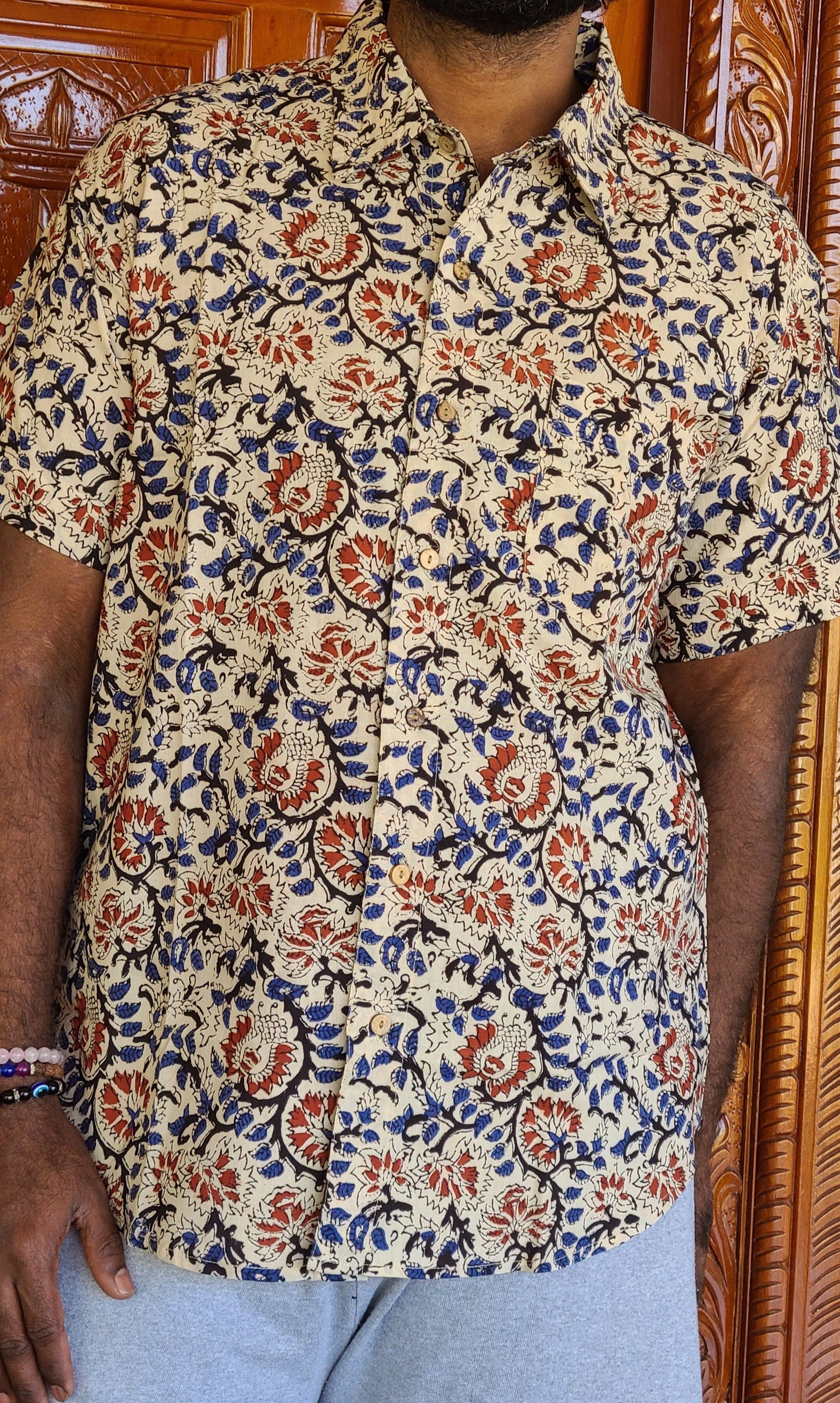 Block printed Cotton Men's Shirt - My Store