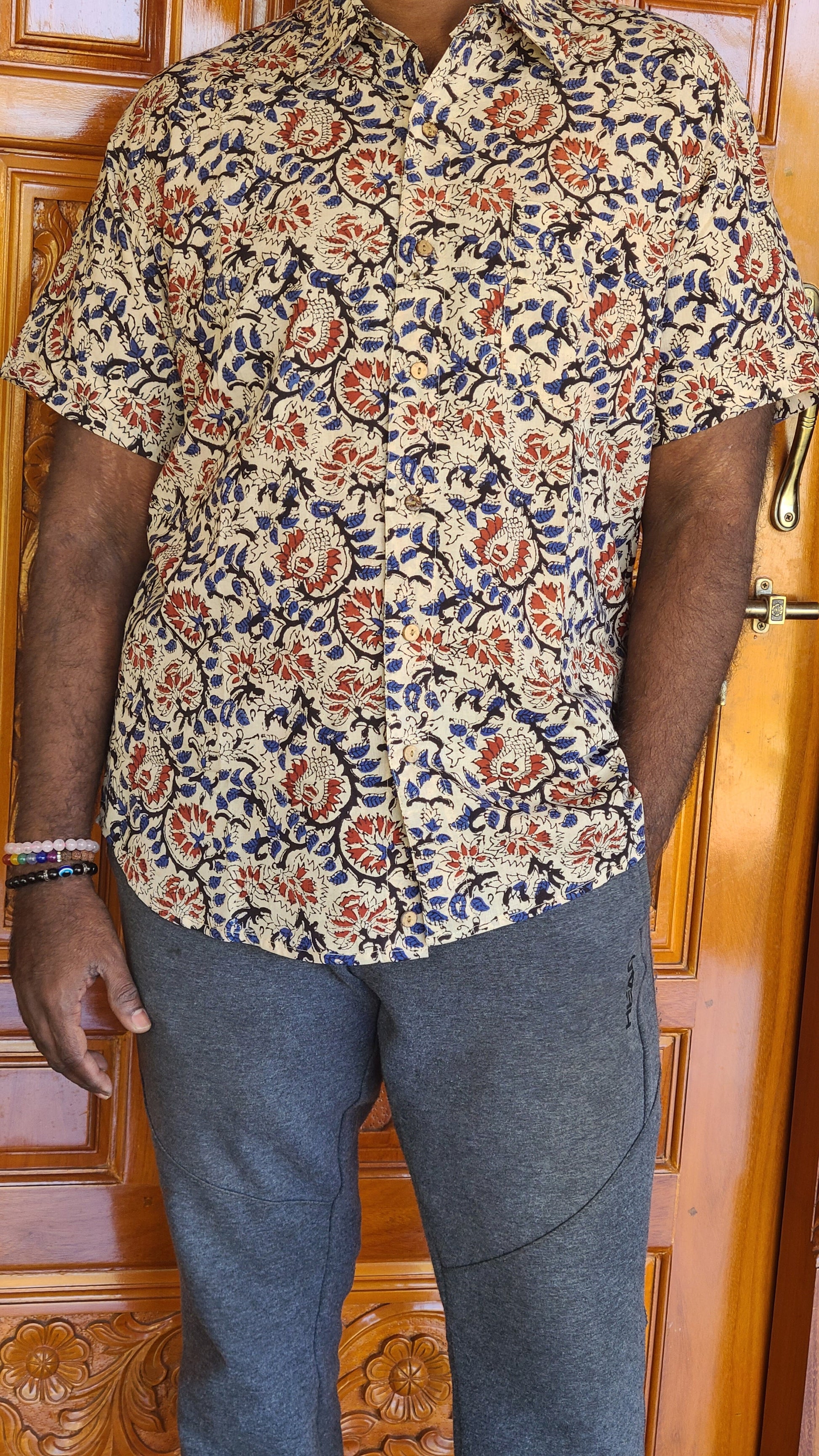 Block printed Cotton Men's Shirt - My Store