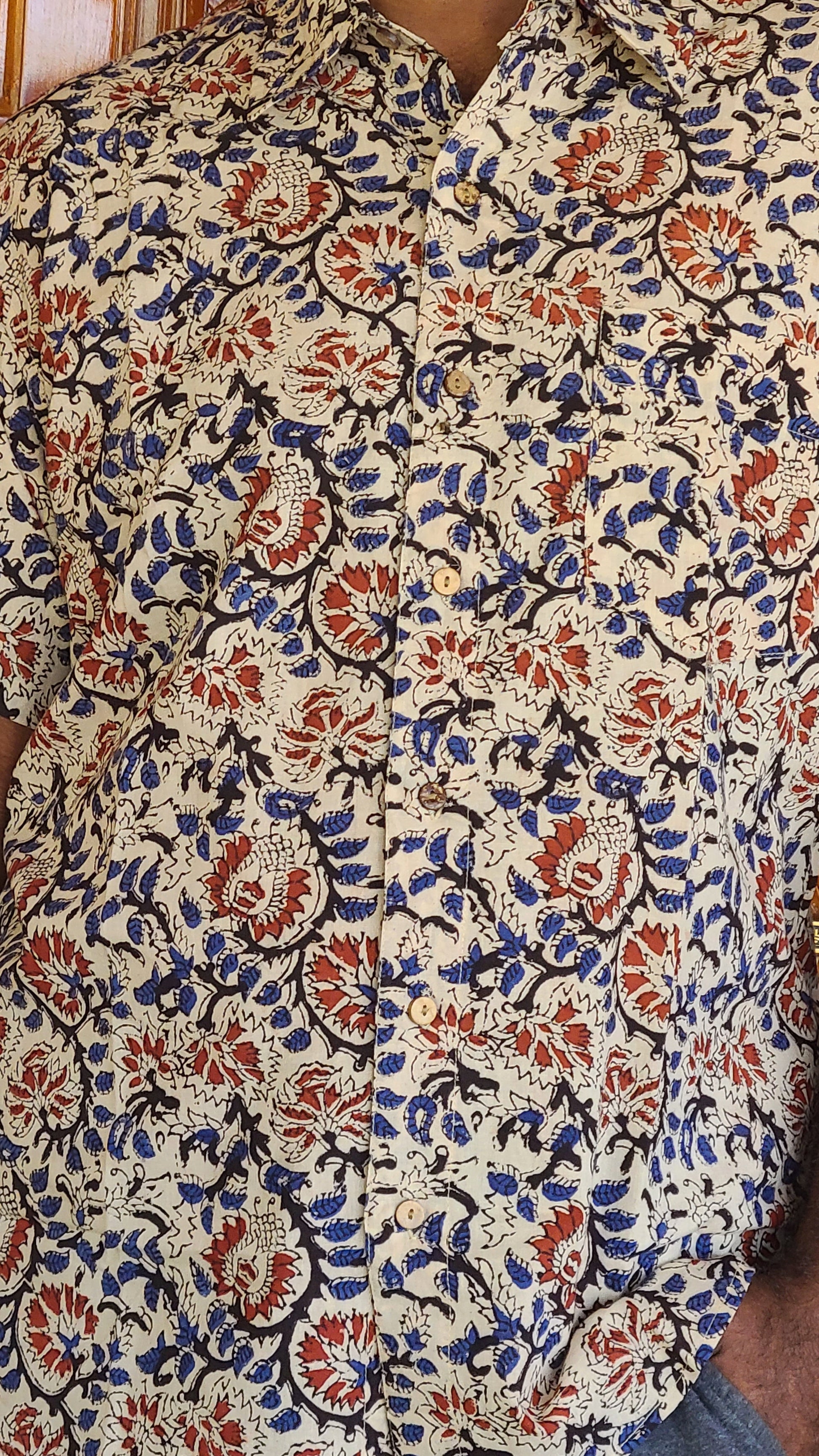 Block printed Cotton Men's Shirt - My Store