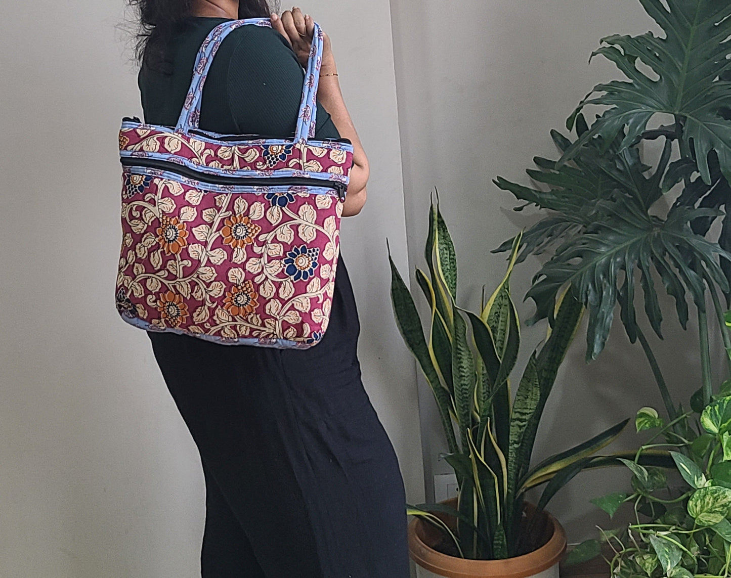 Kalamkari quilted Bags - My Store