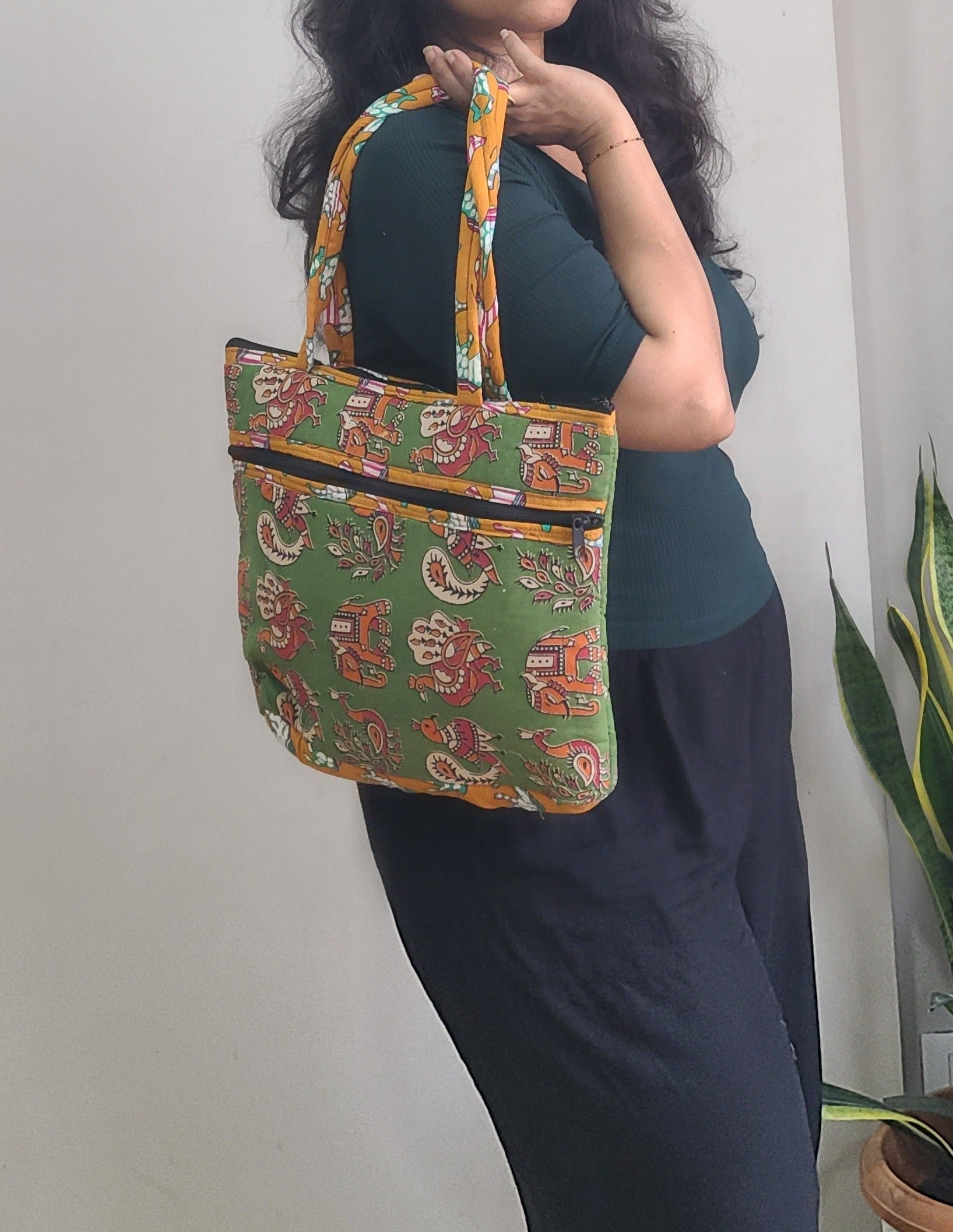 Kalamkari quilted Bags - My Store