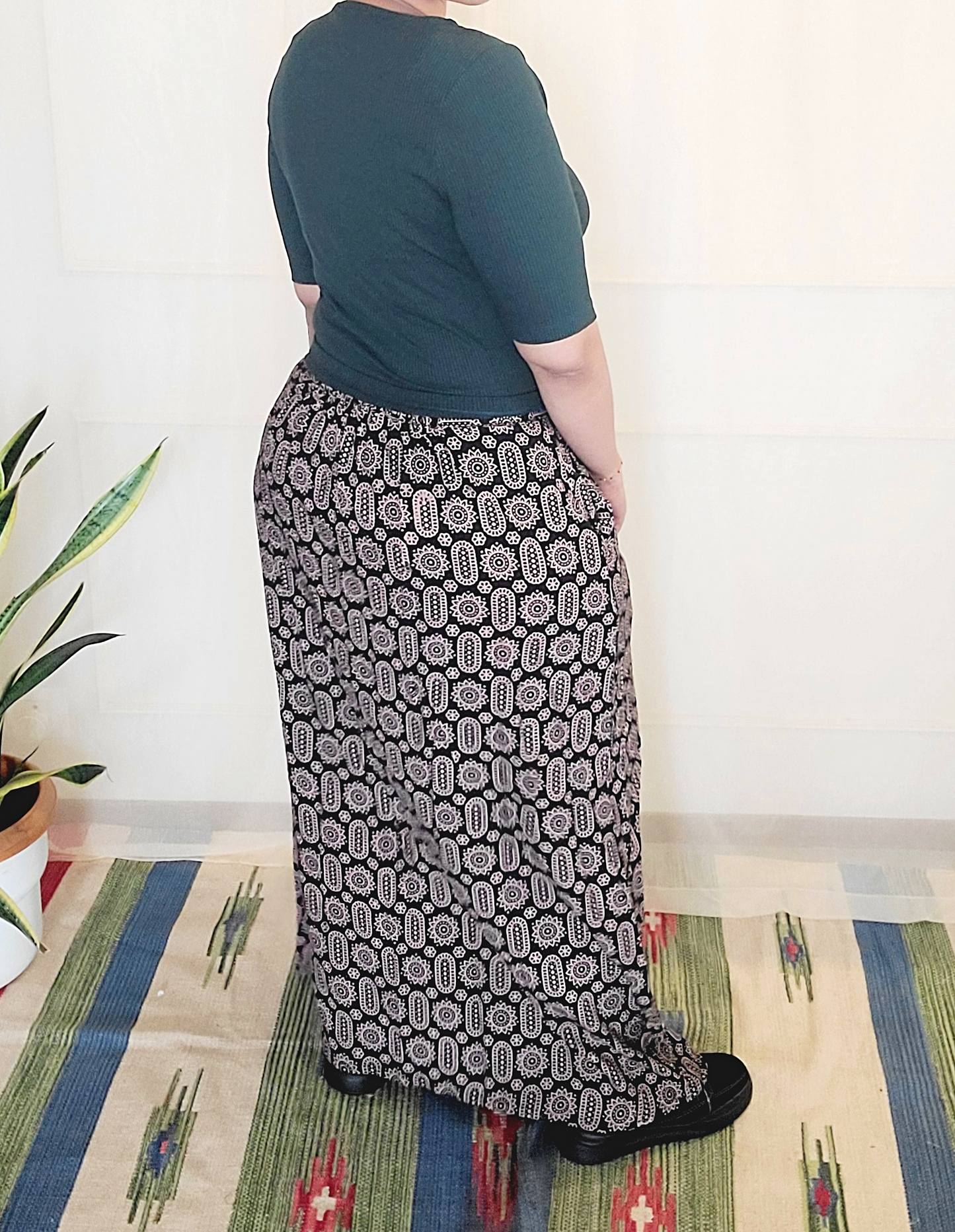 Printed Pencil Skirt