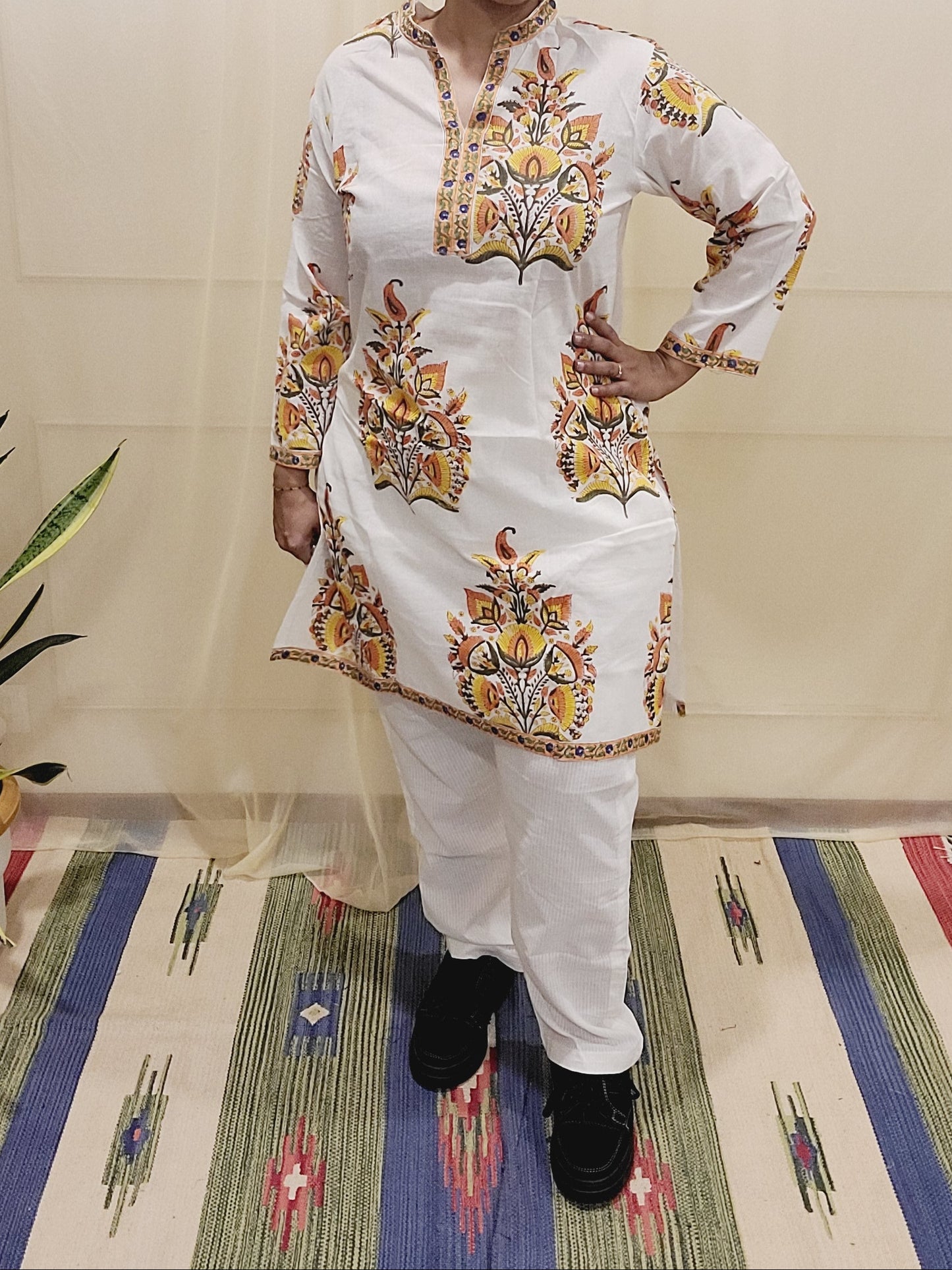 Block printed Women's Kurti