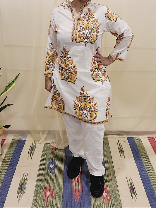Block printed Women's Kurti