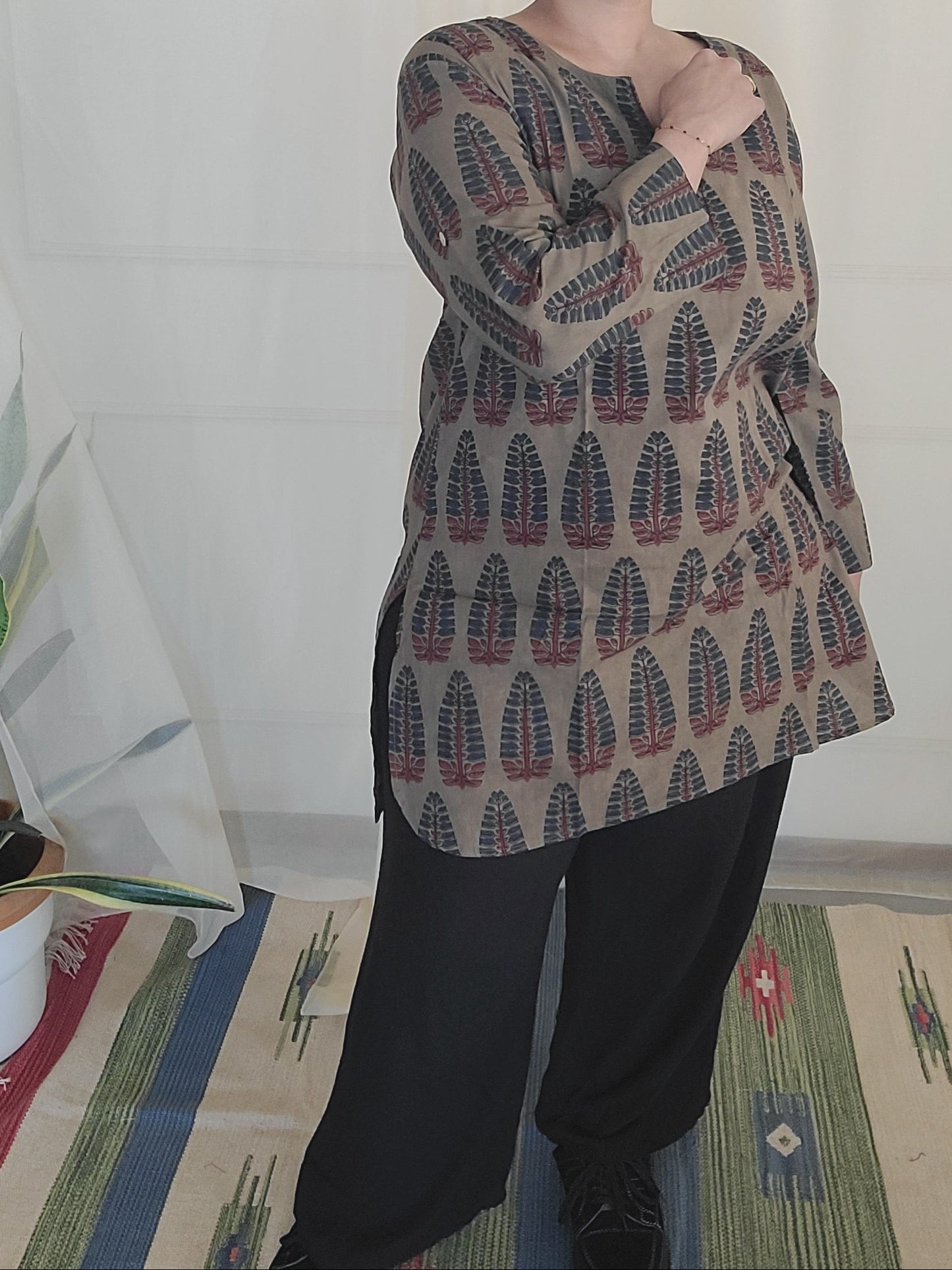 Block printed Women's Kurti