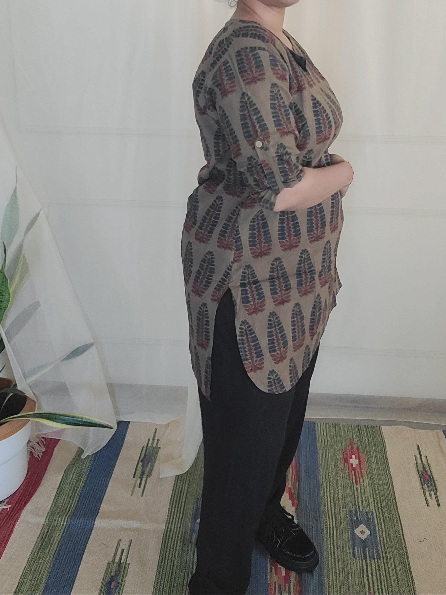 Block printed Women's Kurti