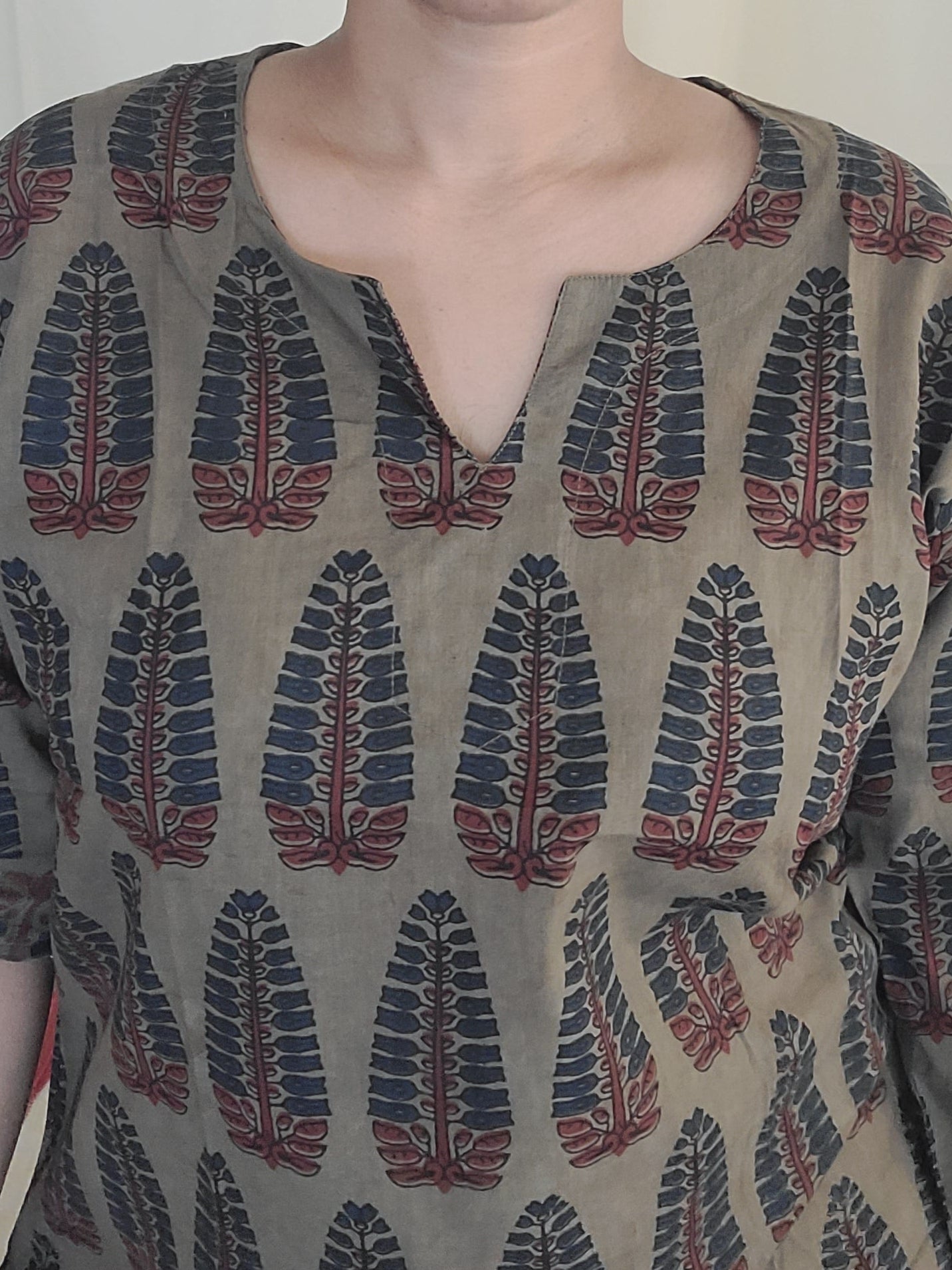 Block printed Women's Kurti