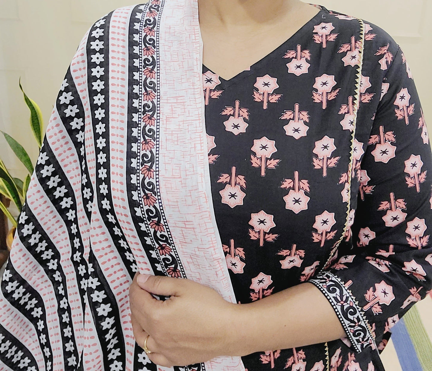Women's block printed Kurta Pant and dupatta- Salwar suite- @Rs.599