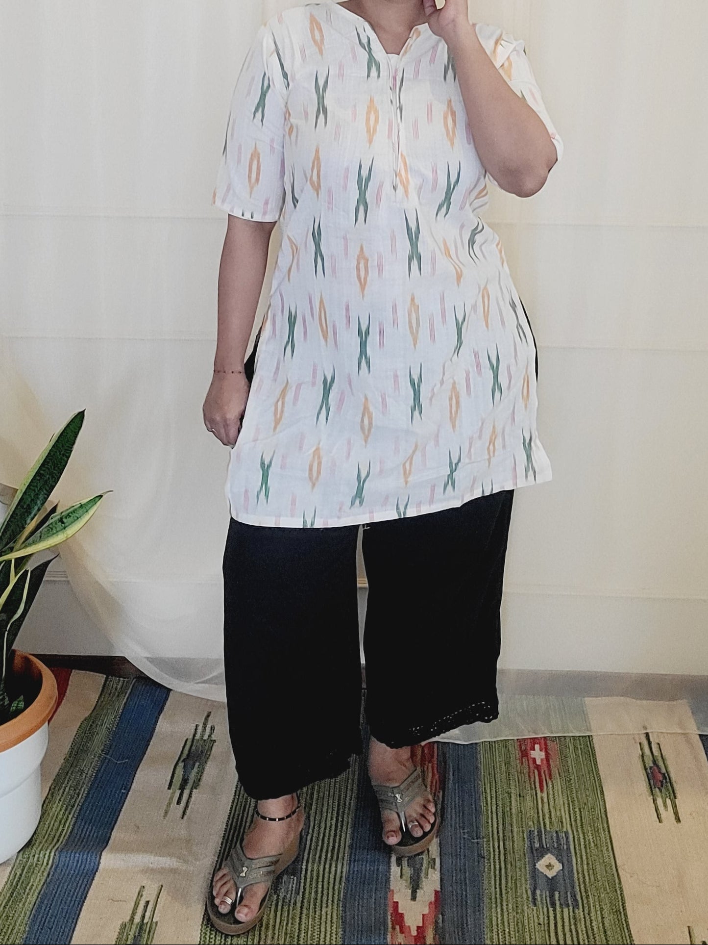 Block printed Women's Kurti