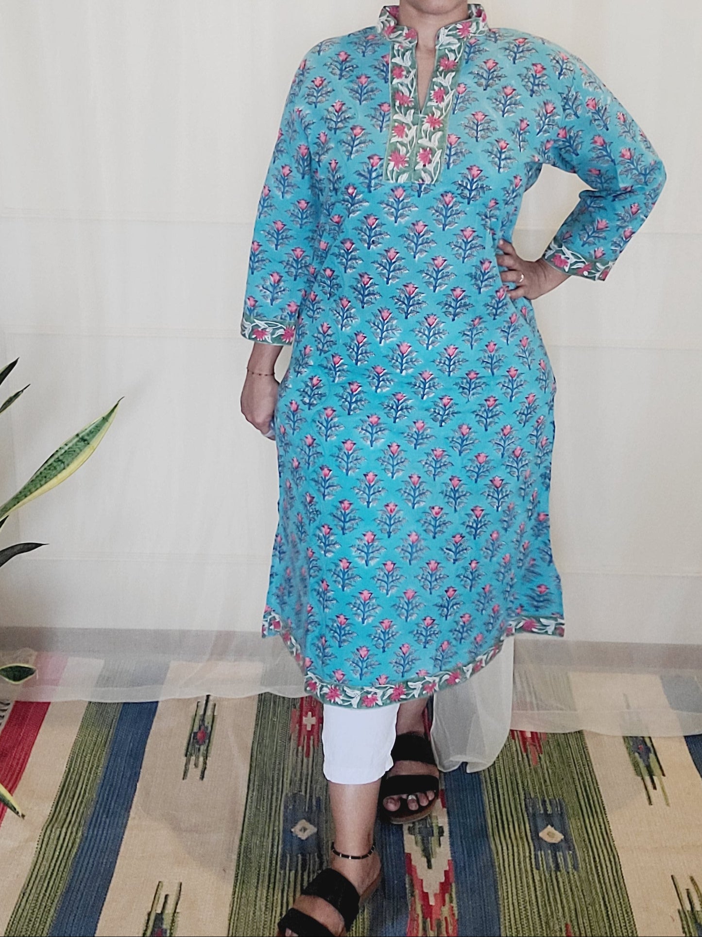 Block printed Women's Kurti