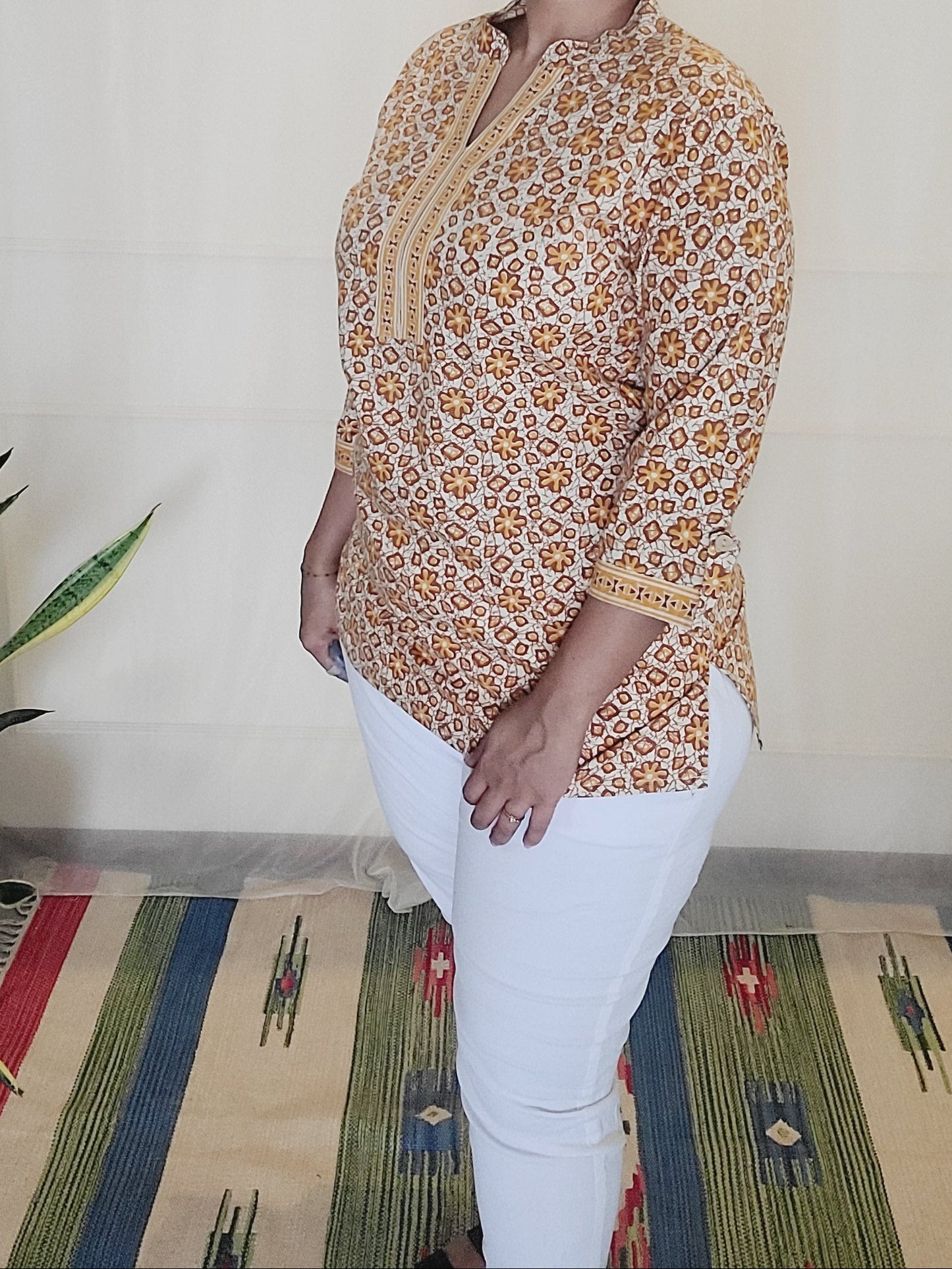 Block printed Women's Kurti