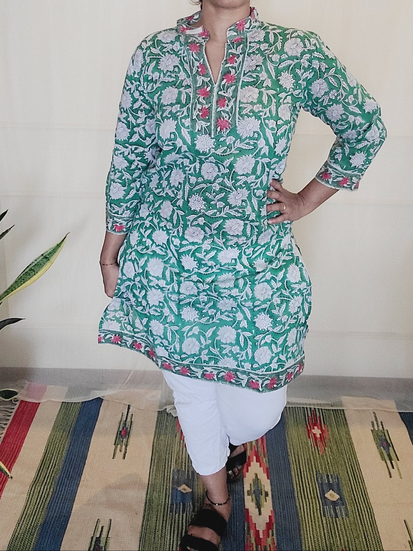 Block printed Women's Kurti