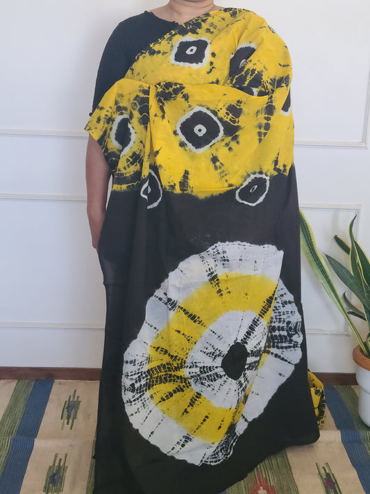 Cotton Handblock printed Saaree
