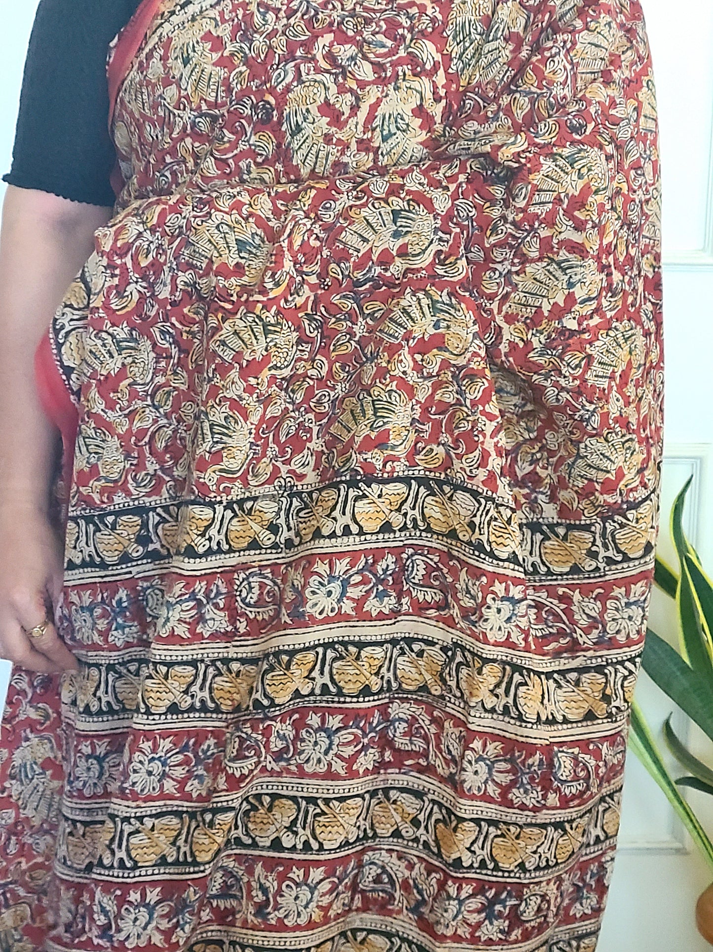 Kalamkari Chennuri Silk Saaree