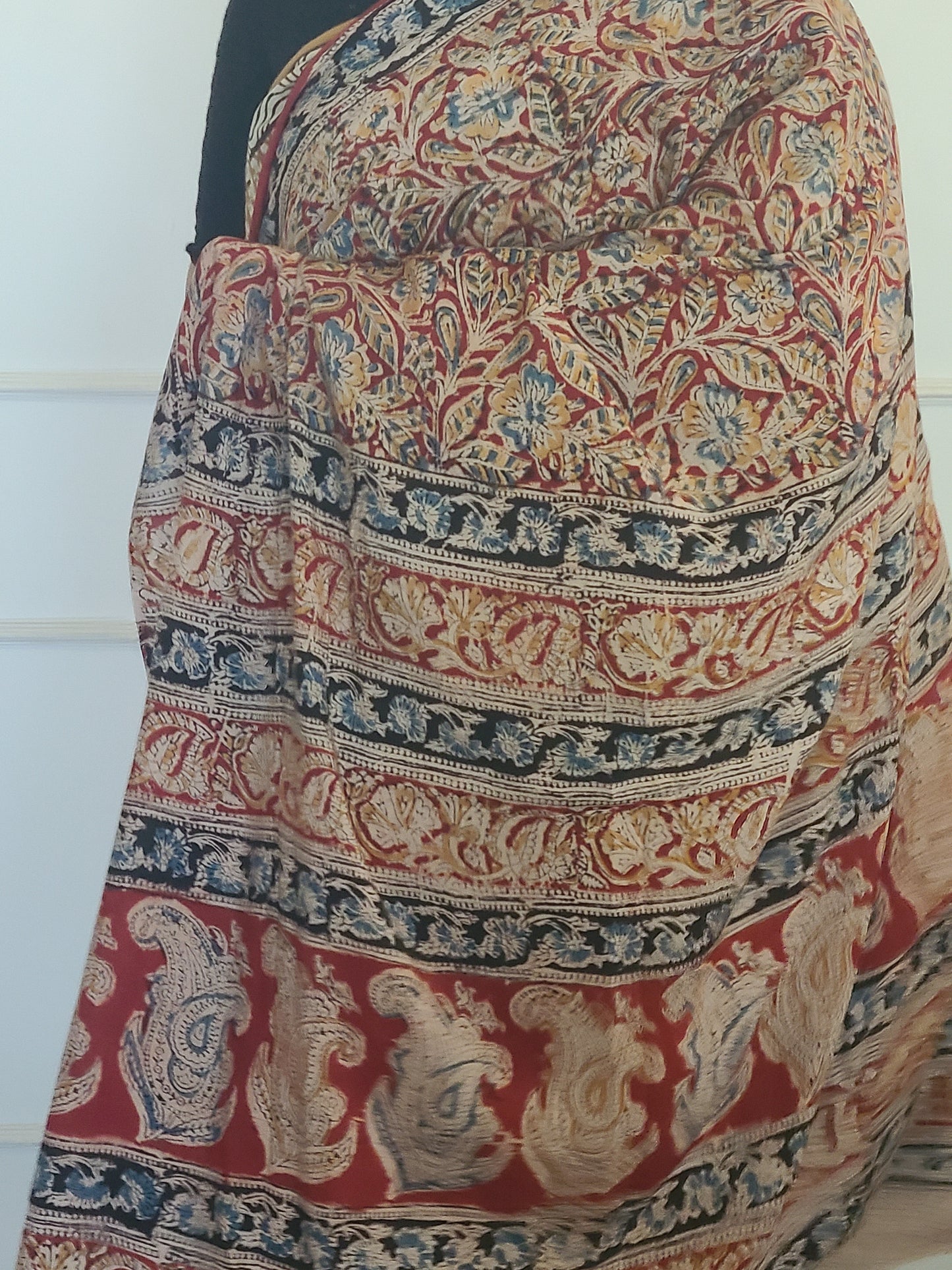 Kalamkari Chennuri Silk Saaree