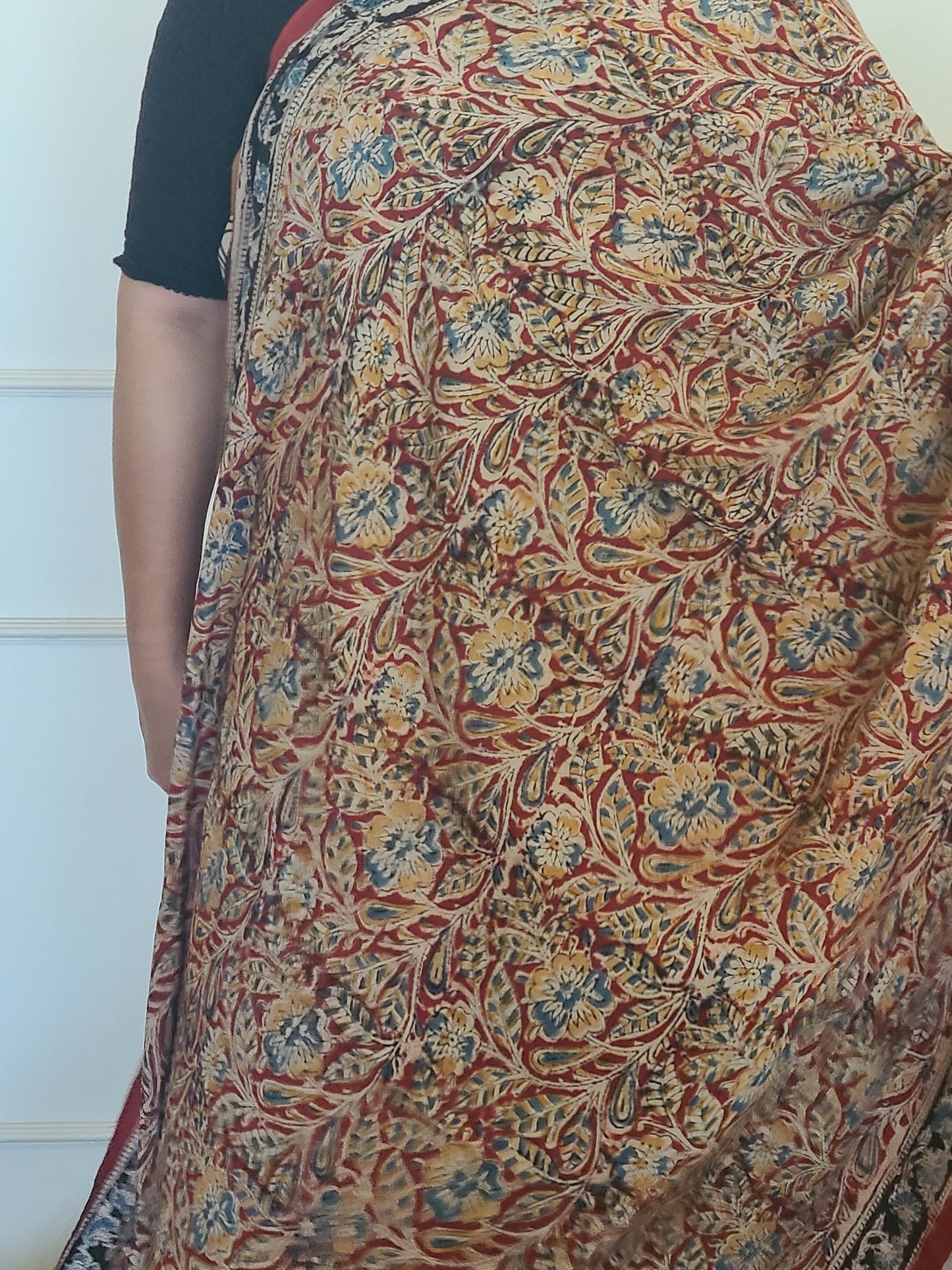 Kalamkari Chennuri Silk Saaree