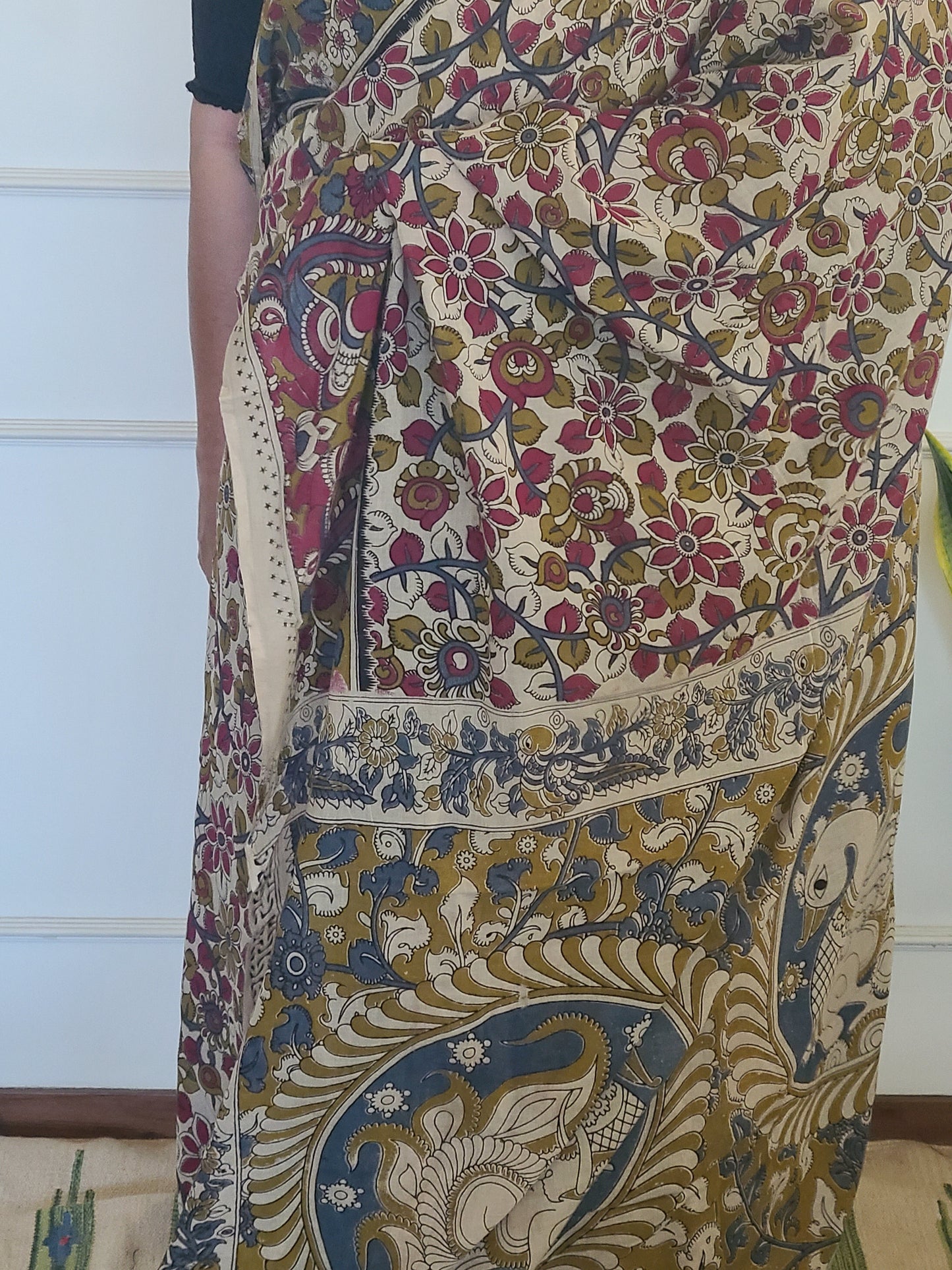 Kalamkari Chennuri Silk Saaree