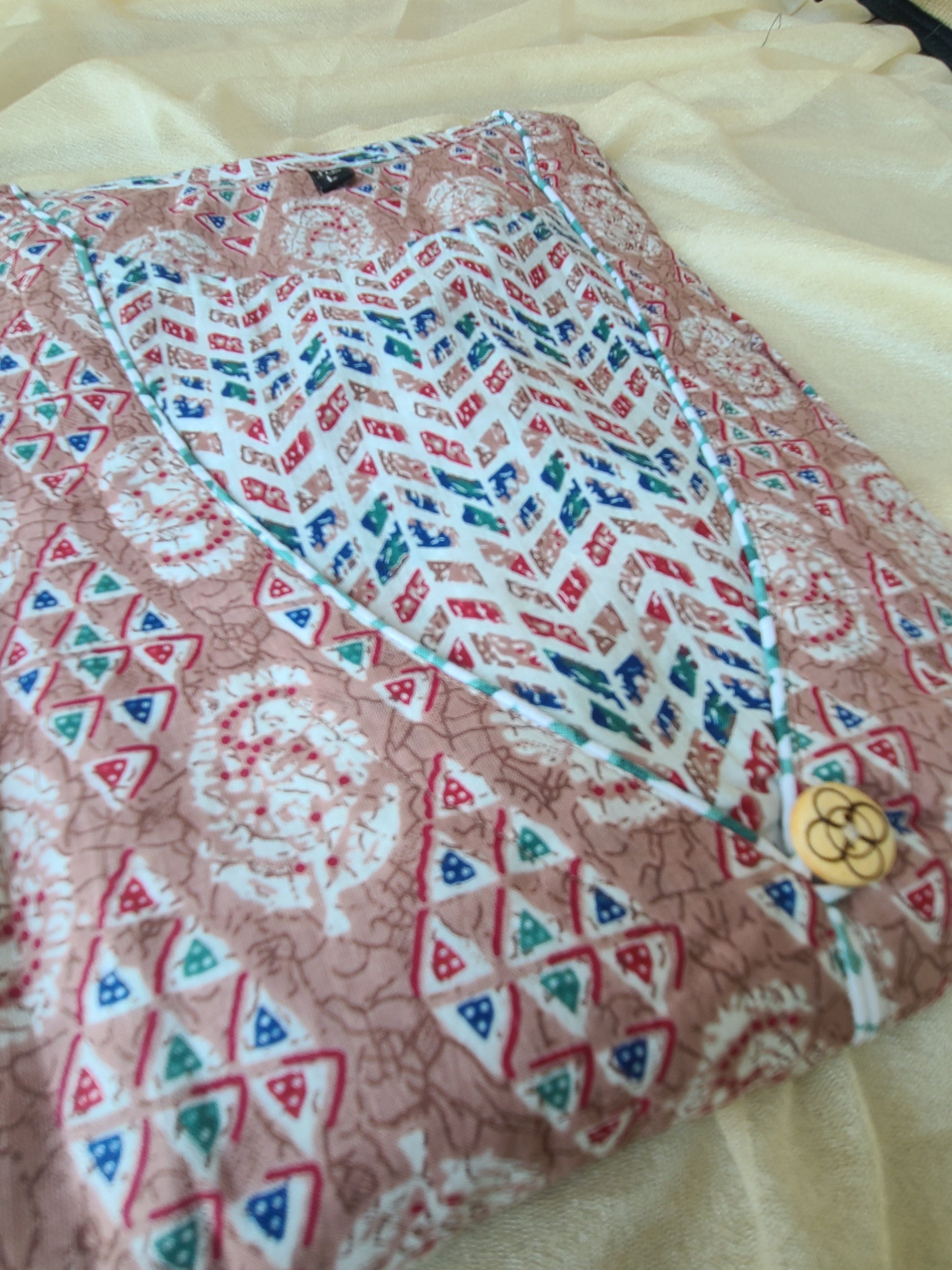 Block printed Cotton Long Kurta - My Store