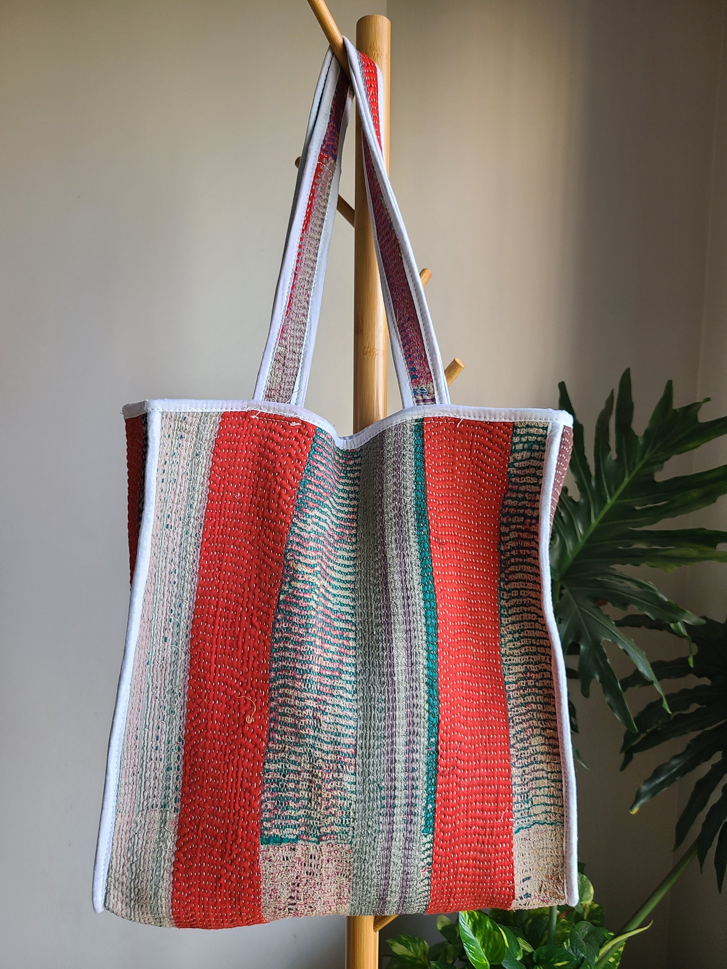 Multi- colour patchwork Cotton Tote - My Store