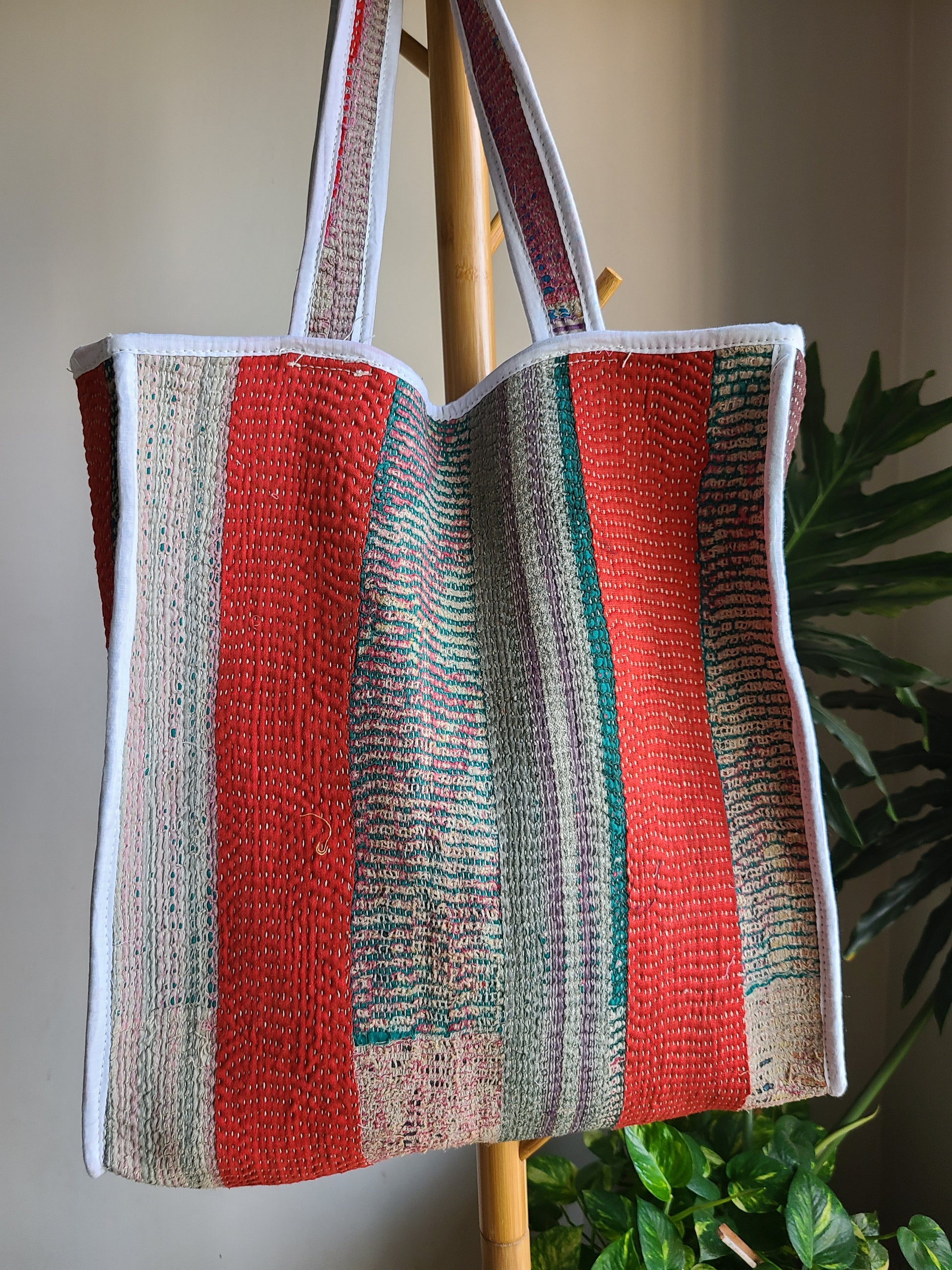 Multi- colour patchwork Cotton Tote - My Store