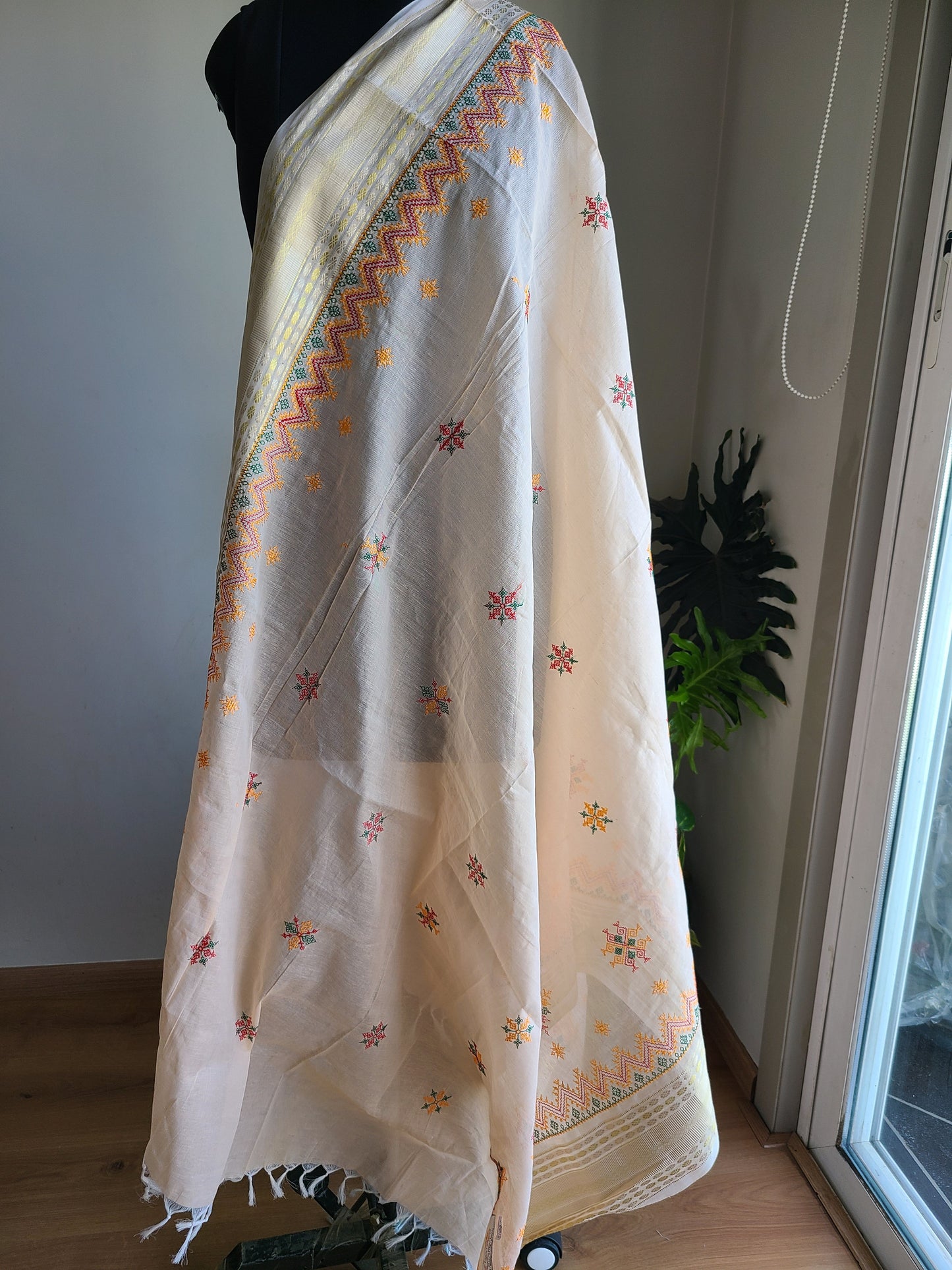 Kasuti embroidery Silk cottton dupatta