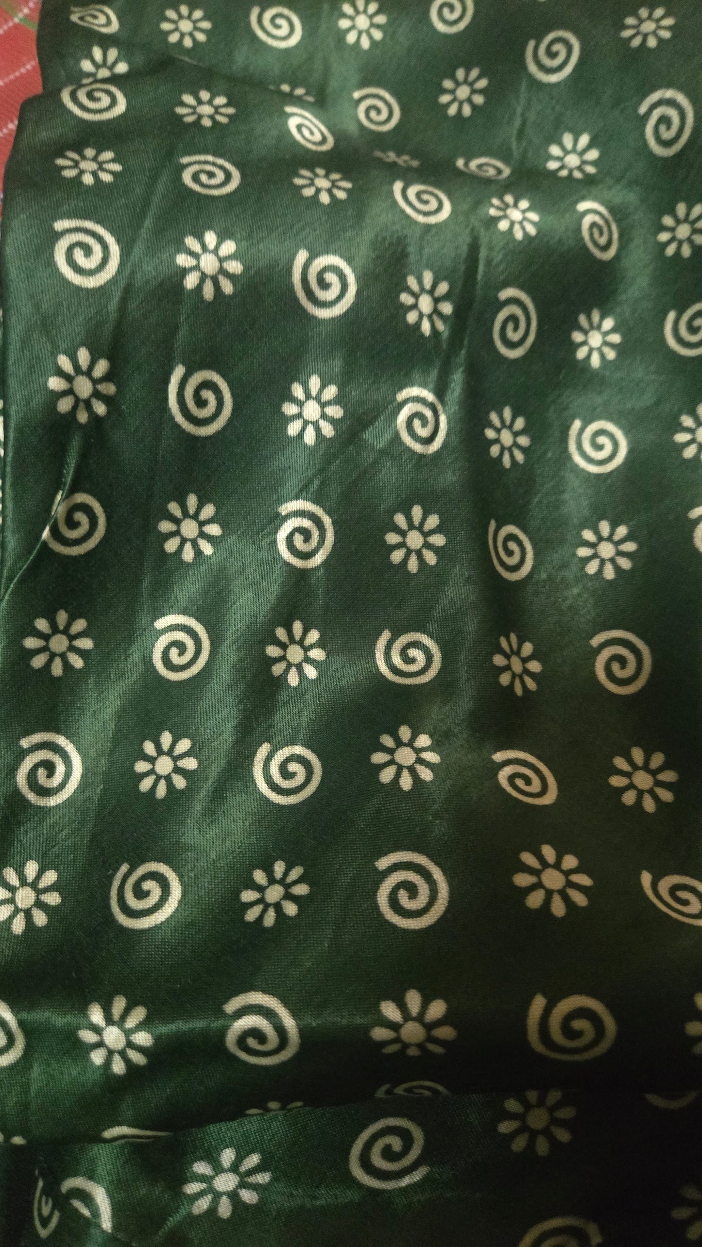 Mashru silk screen printed Side string Skirts