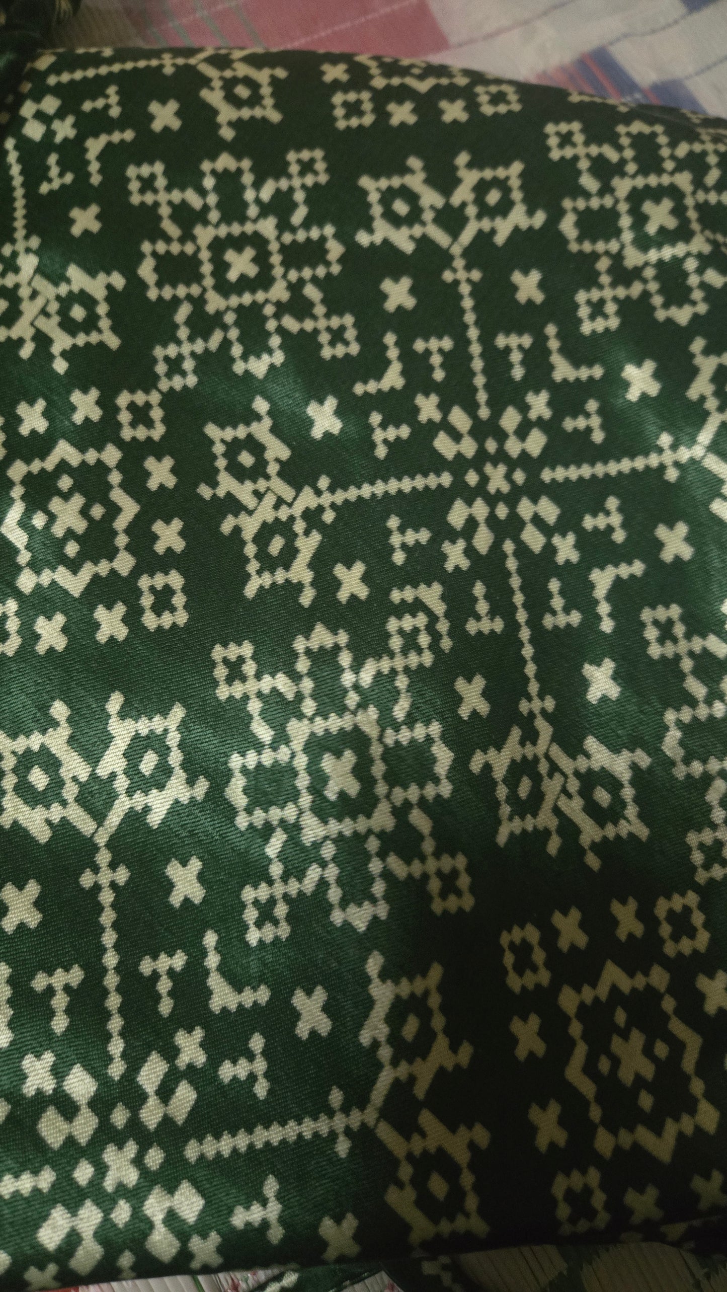 Mashru silk screen printed Side string Skirts