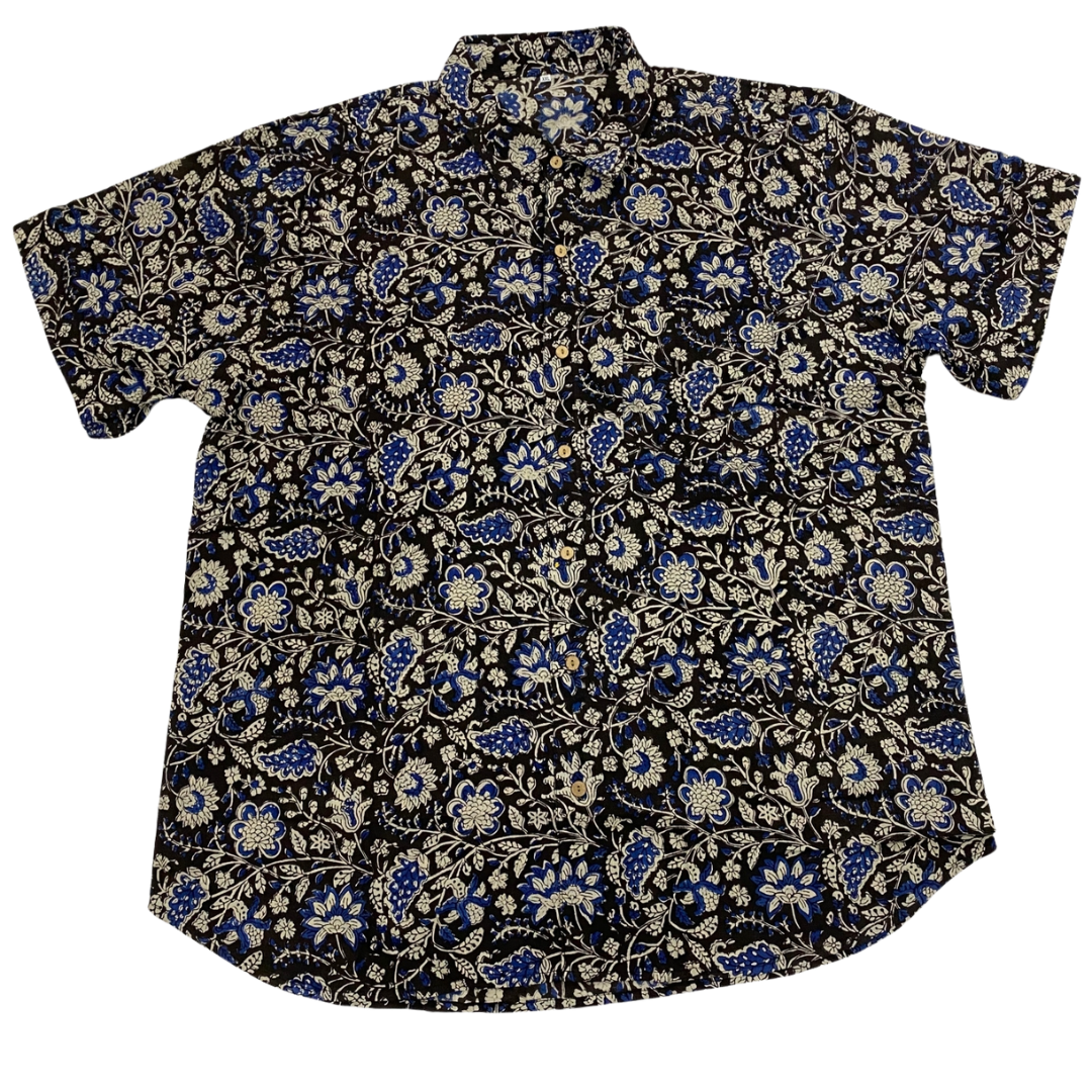Block Printed Cotton Men's Shirt