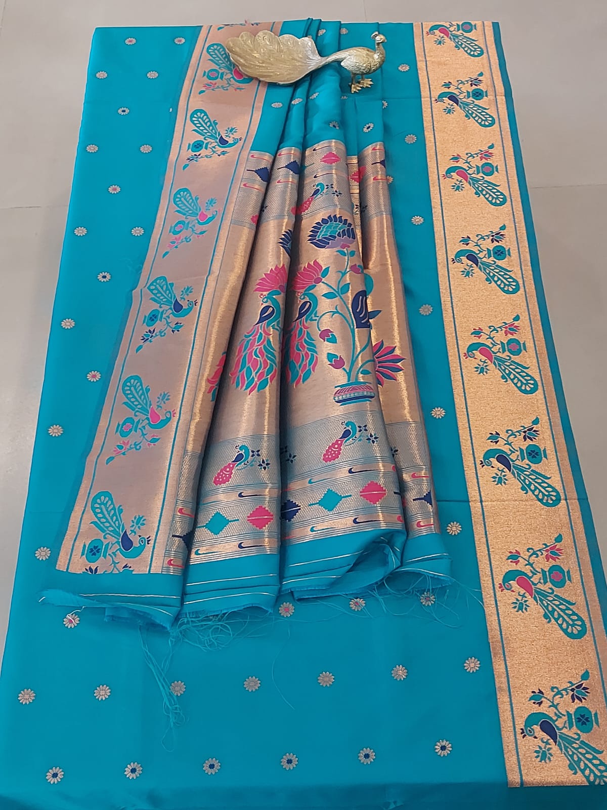 Semi Silk Paithani Sarees
