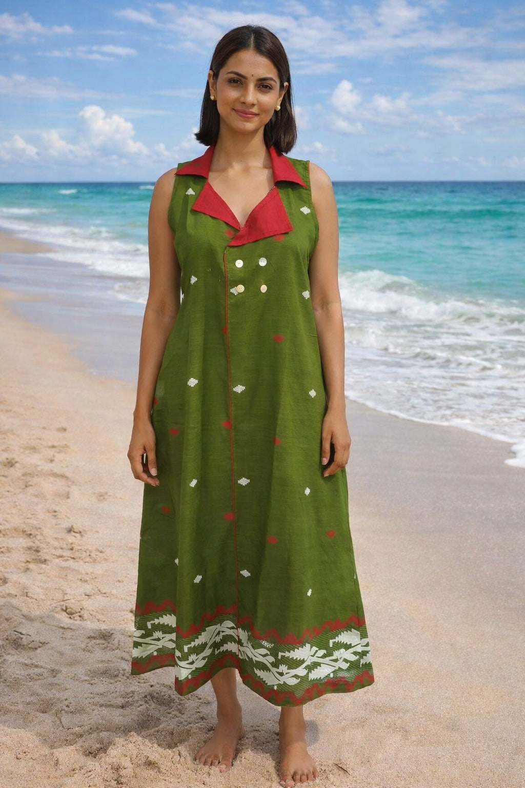 Pure Jamdani long dress