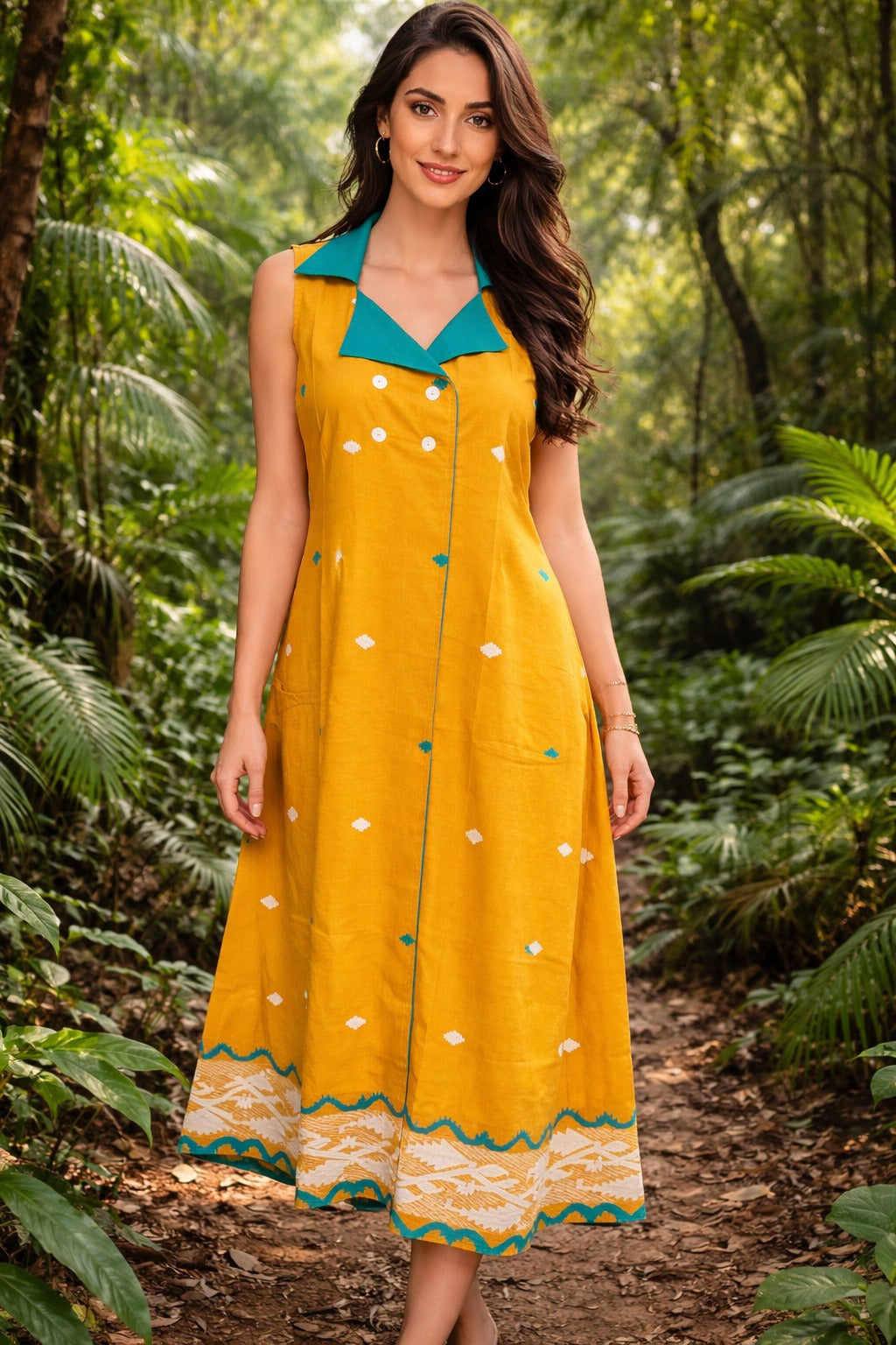Pure Jamdani long dress
