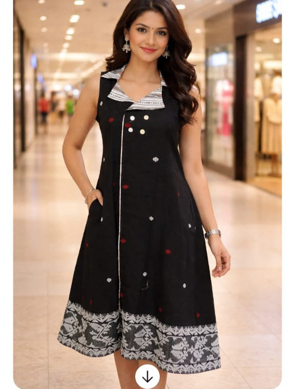 Pure Jamdani long dress