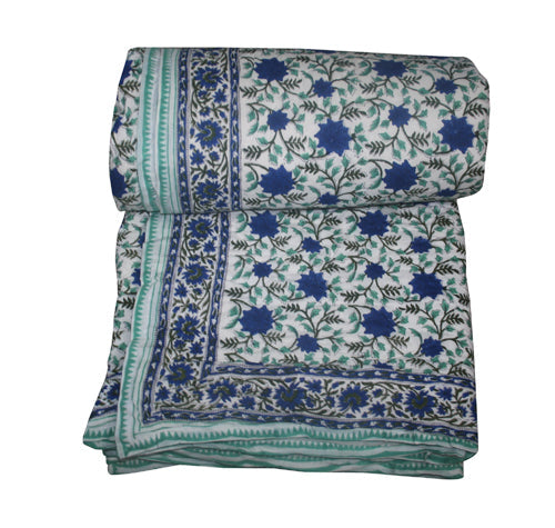 Exquisite Block Printed Rasai /Blanket from Jaipur