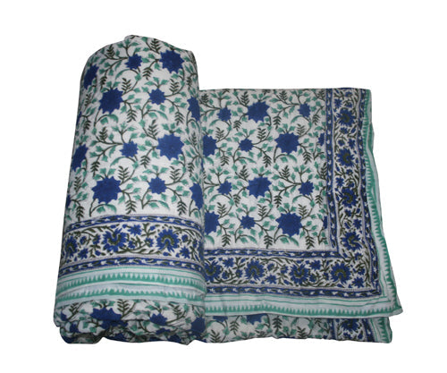 Exquisite Block Printed Rasai /Blanket from Jaipur