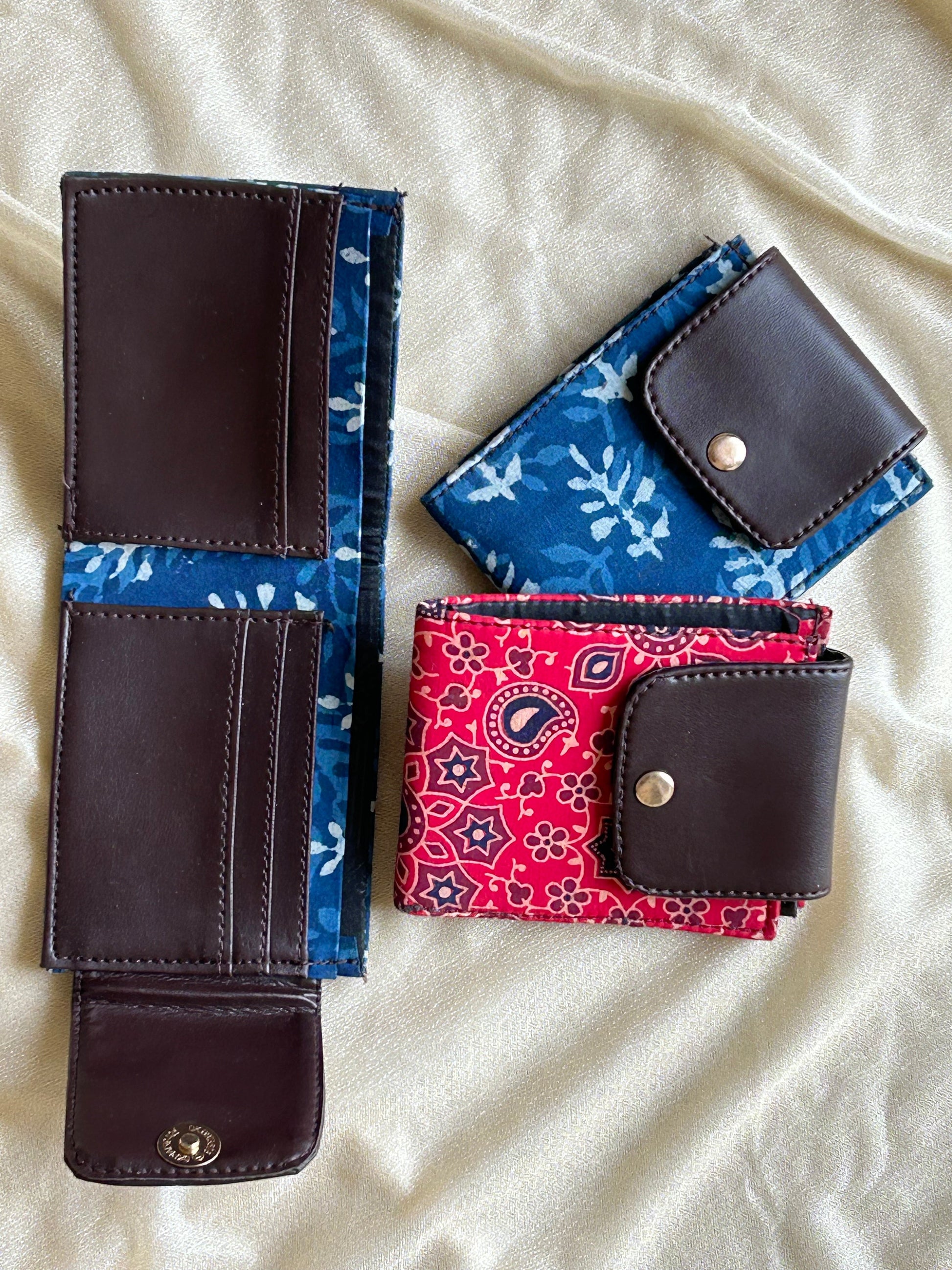 Floral Printed Vegan Wallet - Set of 2 - My Store