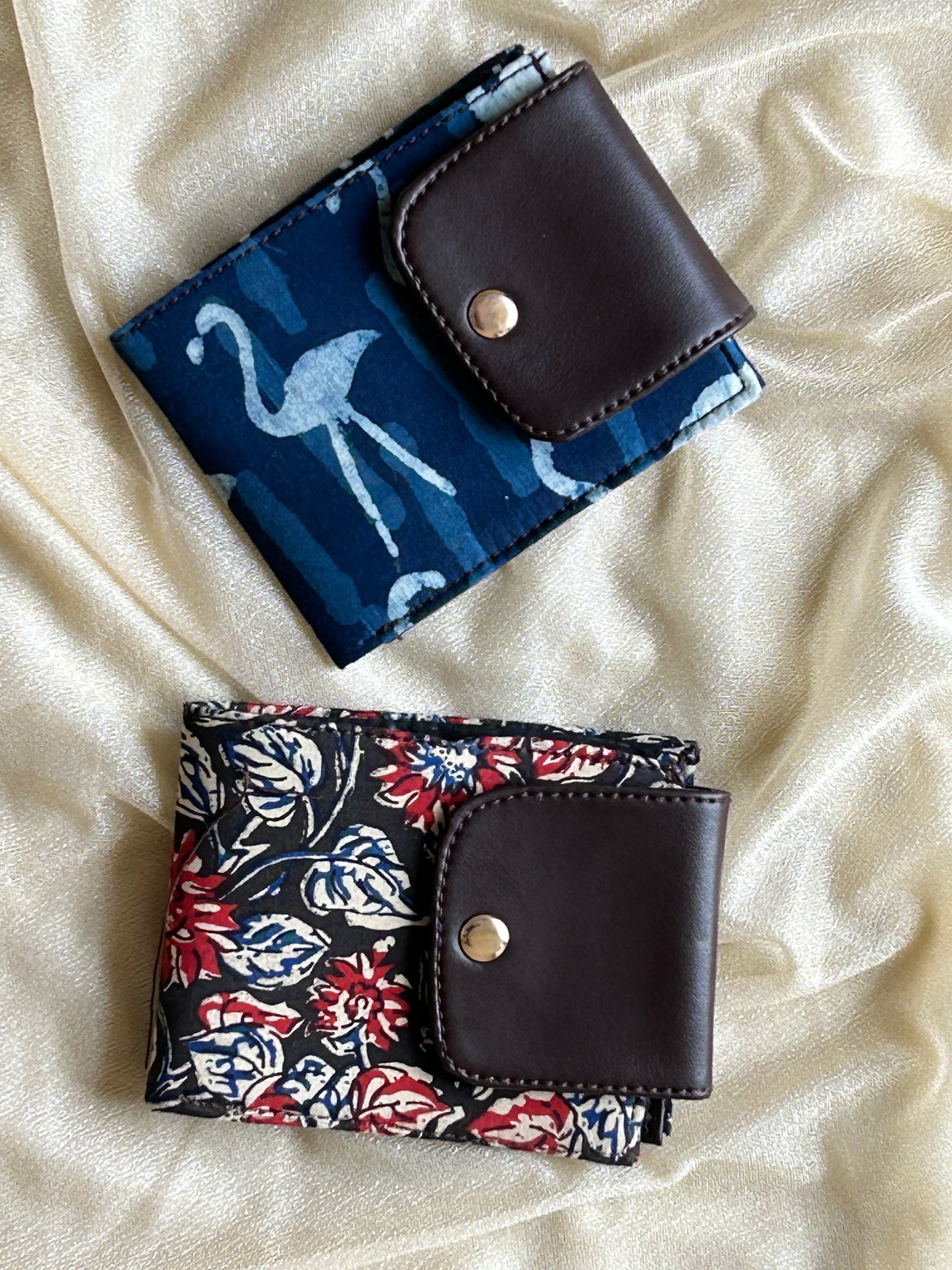 Floral Printed Vegan Wallet - Set of 2 - My Store