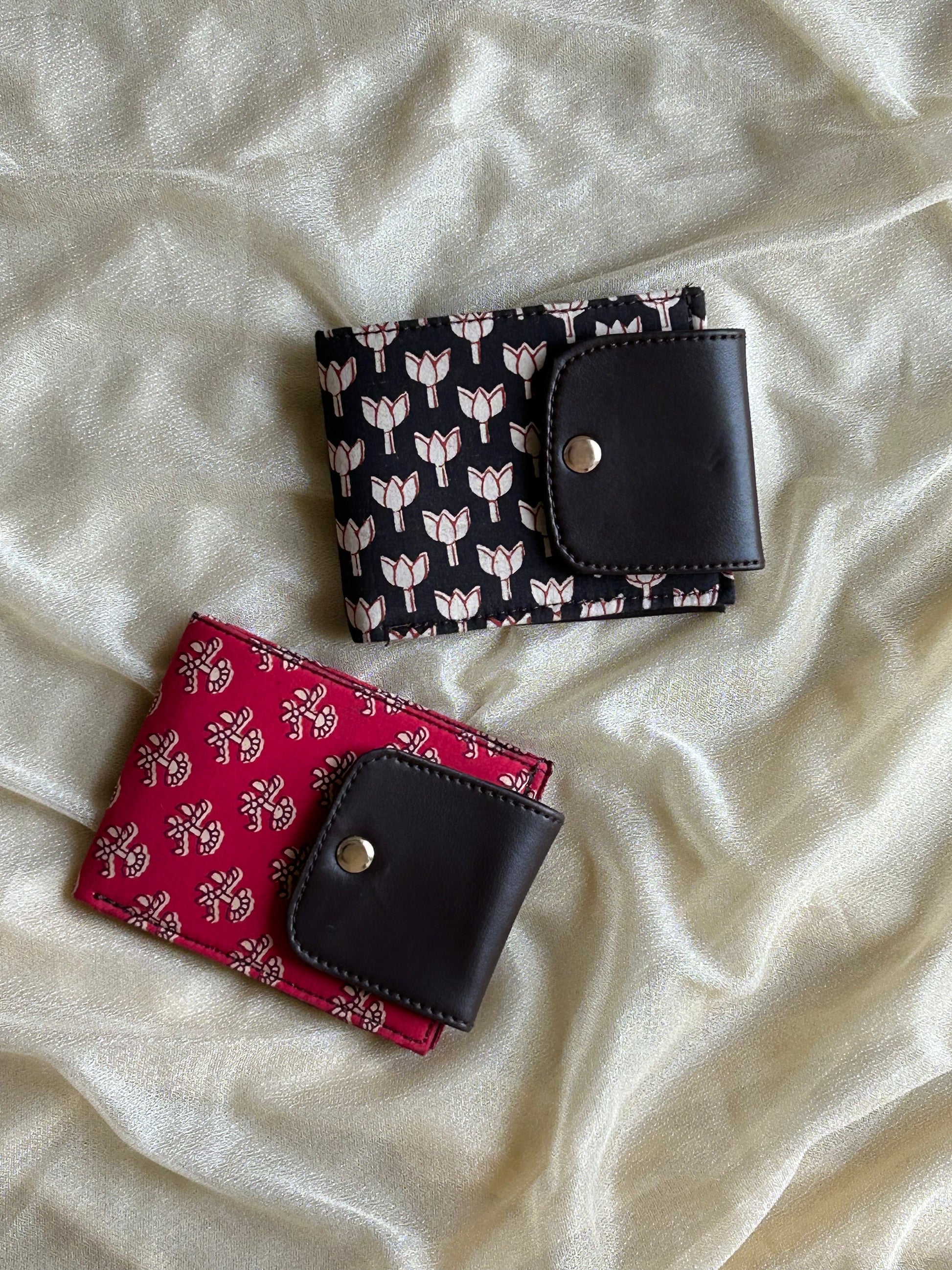 Floral Printed Vegan Wallet - Set of 2 - My Store