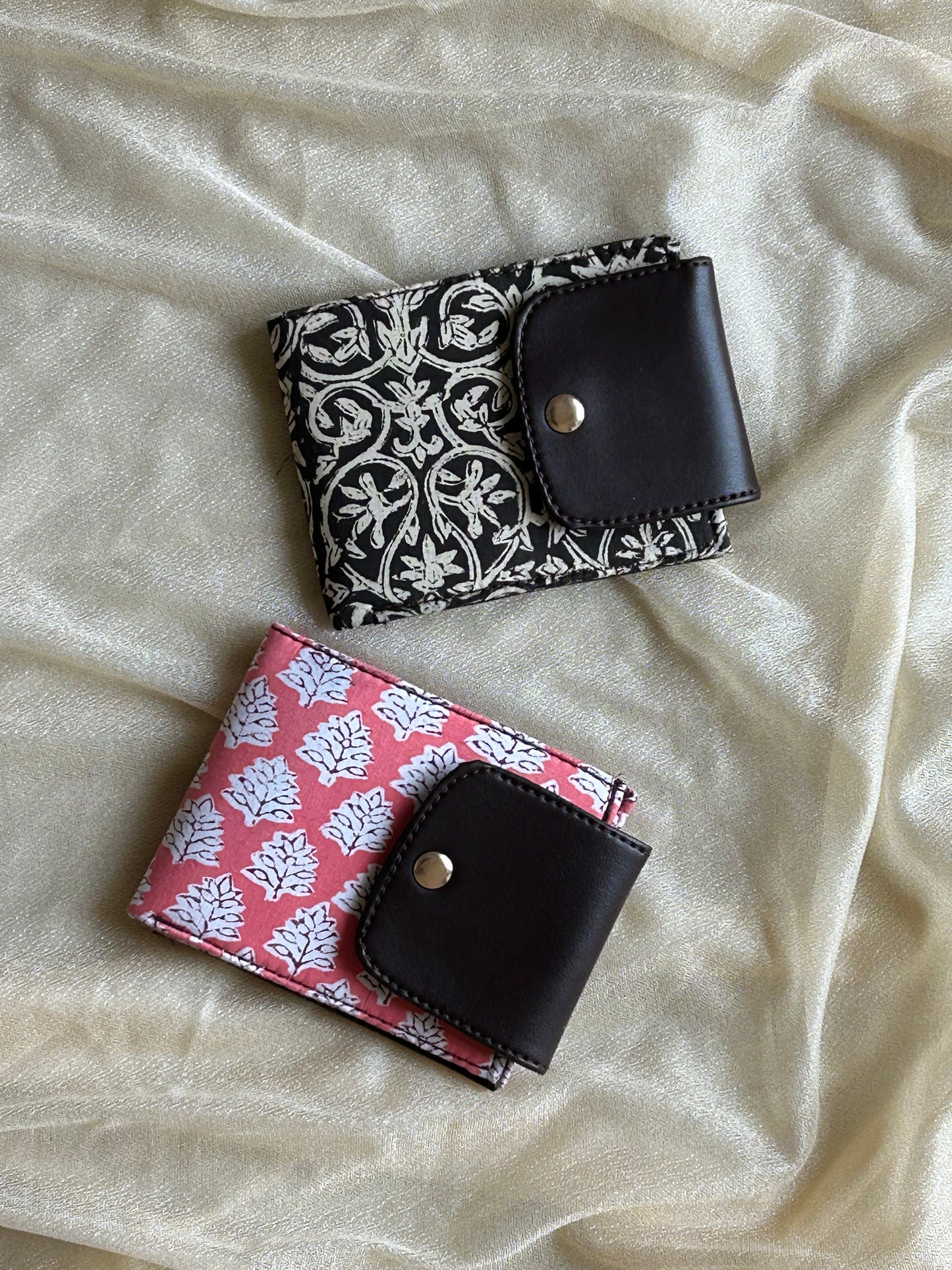 Floral Printed Vegan Wallet - Set of 2 - My Store