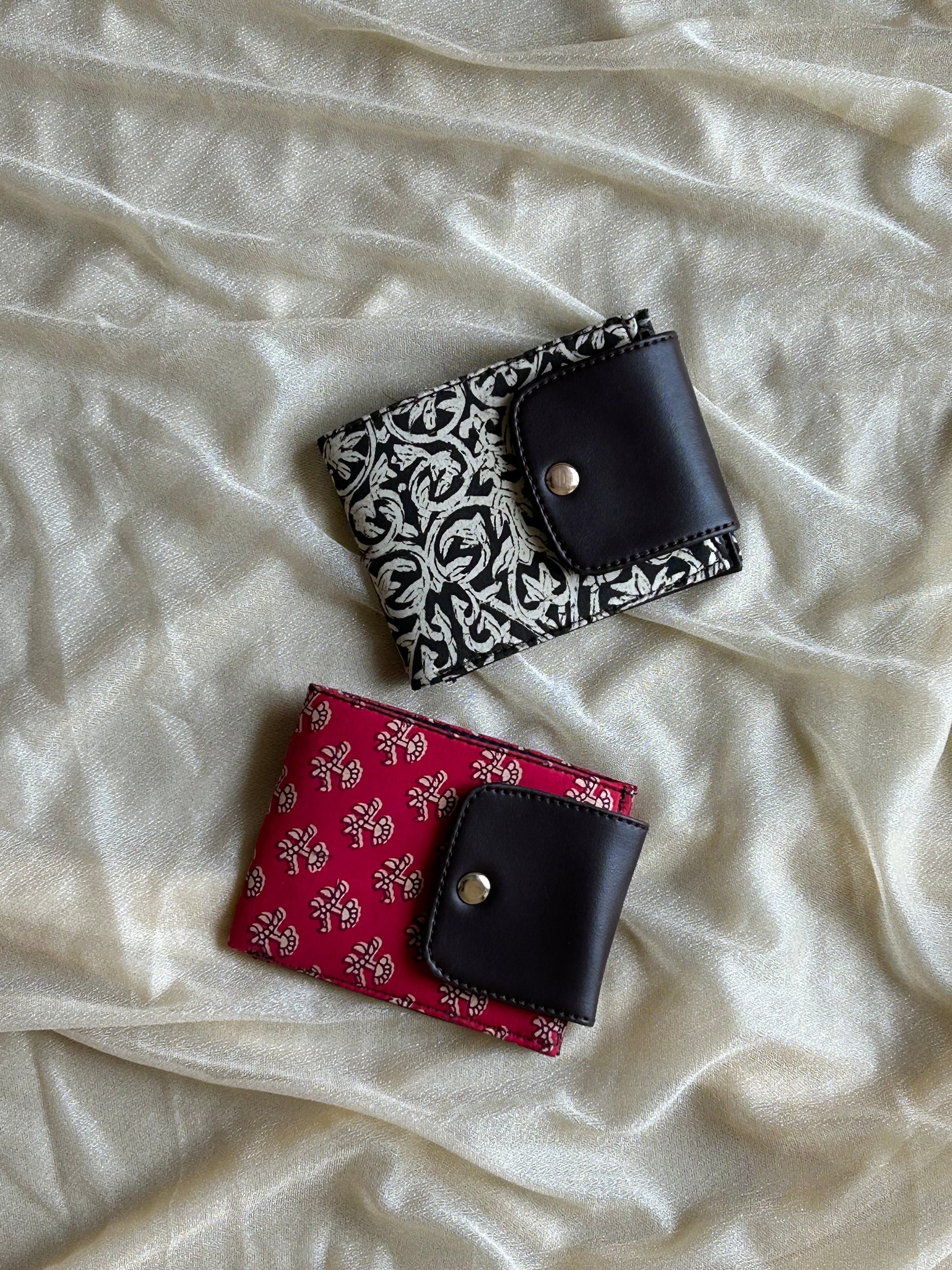 Floral Printed Vegan Wallet - Set of 2 - My Store