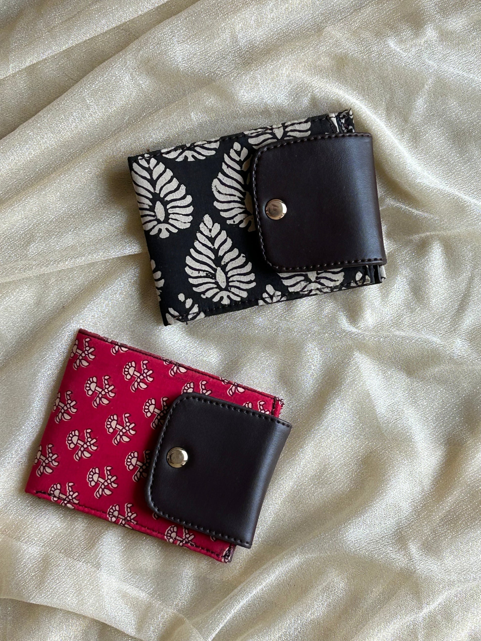 Floral Printed Vegan Wallet - Set of 2 - My Store