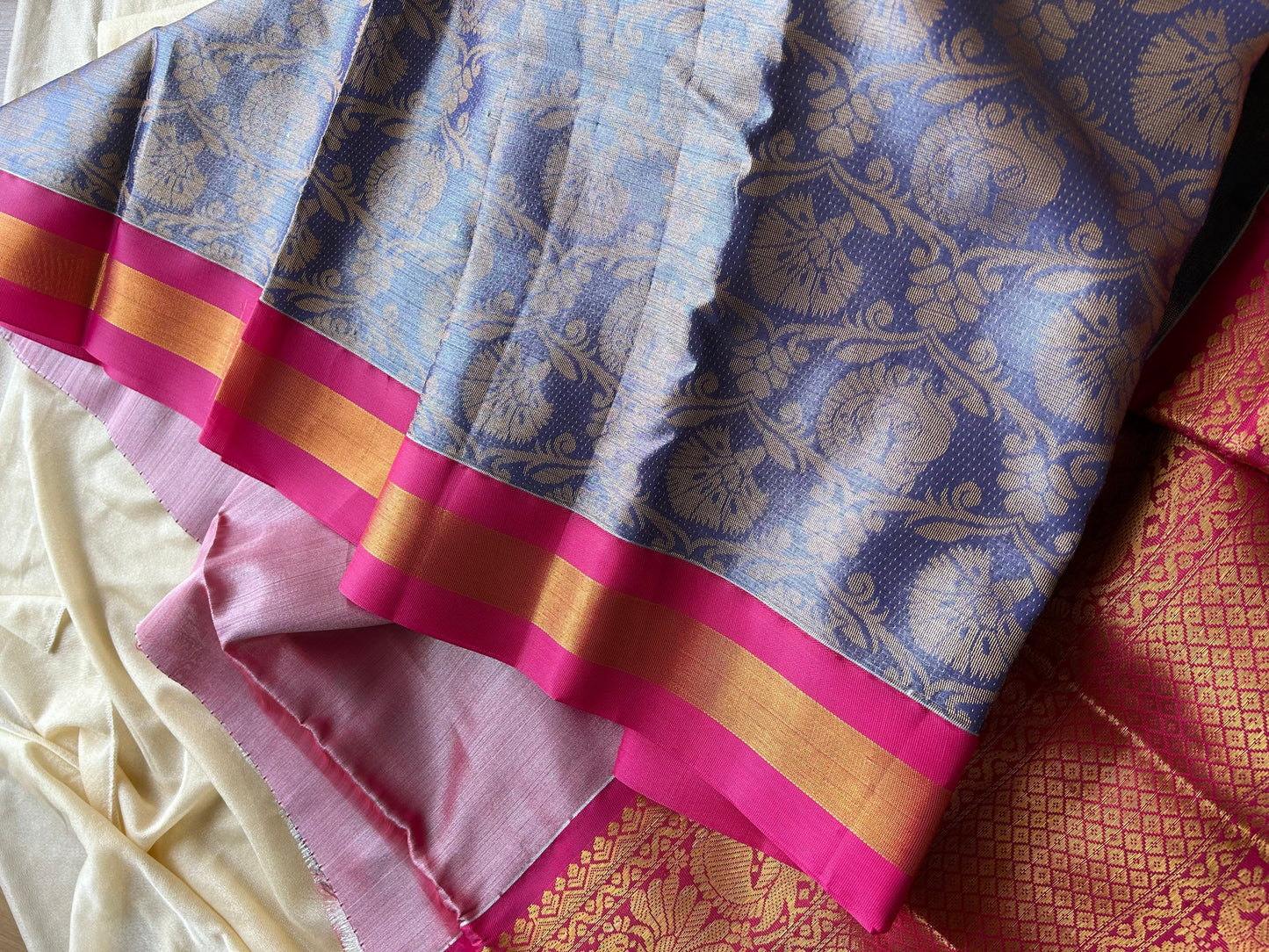 Bangalore Brocade Semi-Silk Sarees - My Store